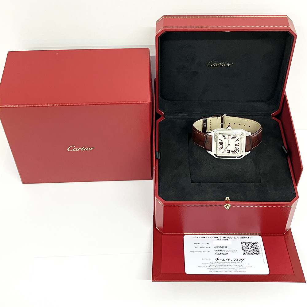 Santos-Dumont Limited Edition Platinum Beige Dial 34mm Product Image 6