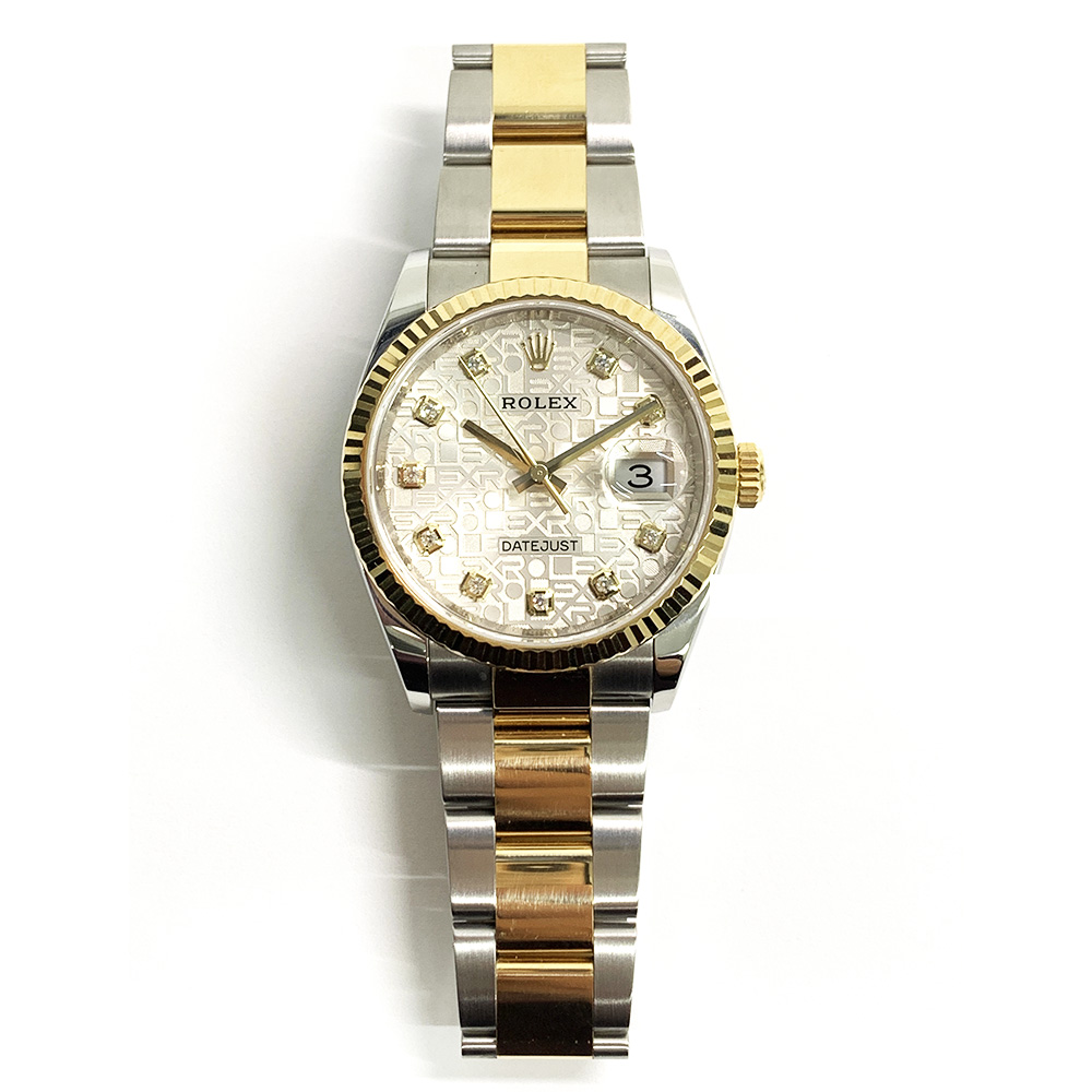 Datejust Yellow Gold & Steel Silver Computer Dial 36mm Product Image 1