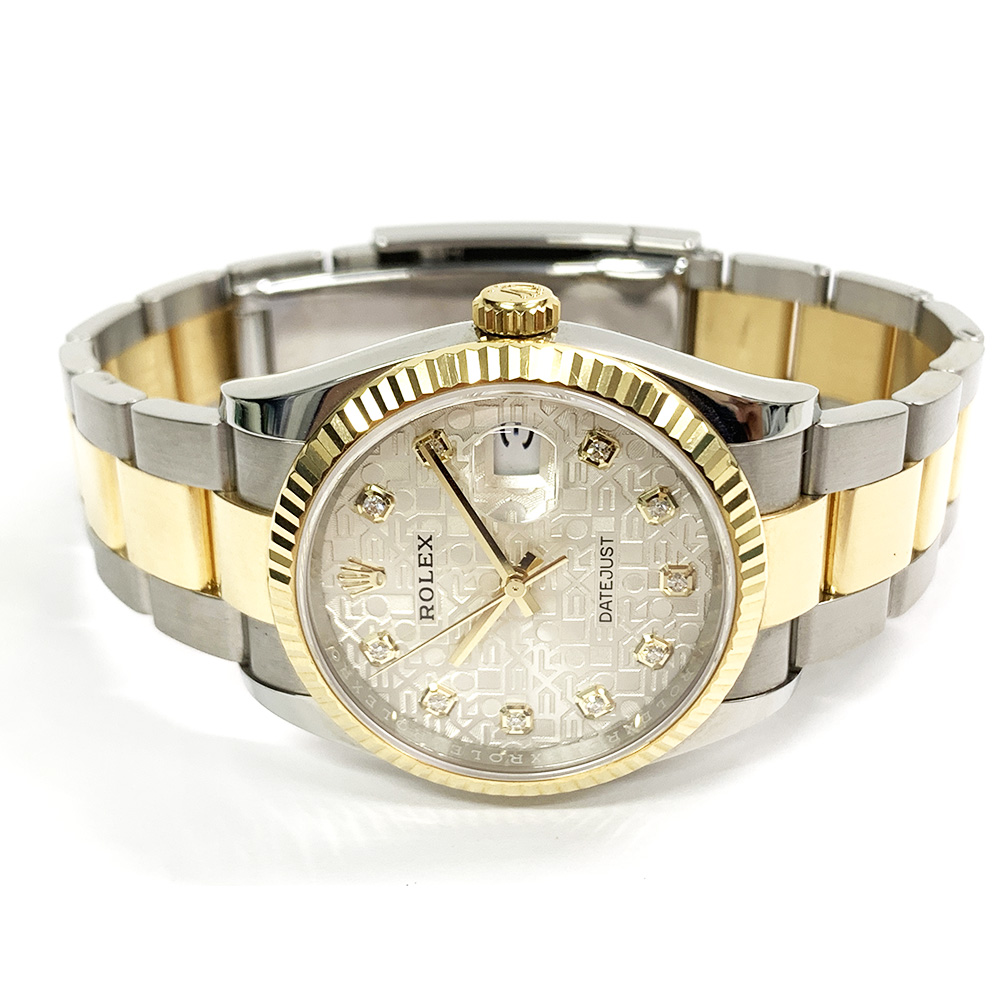 Datejust Yellow Gold & Steel Silver Computer Dial 36mm Product Image 2