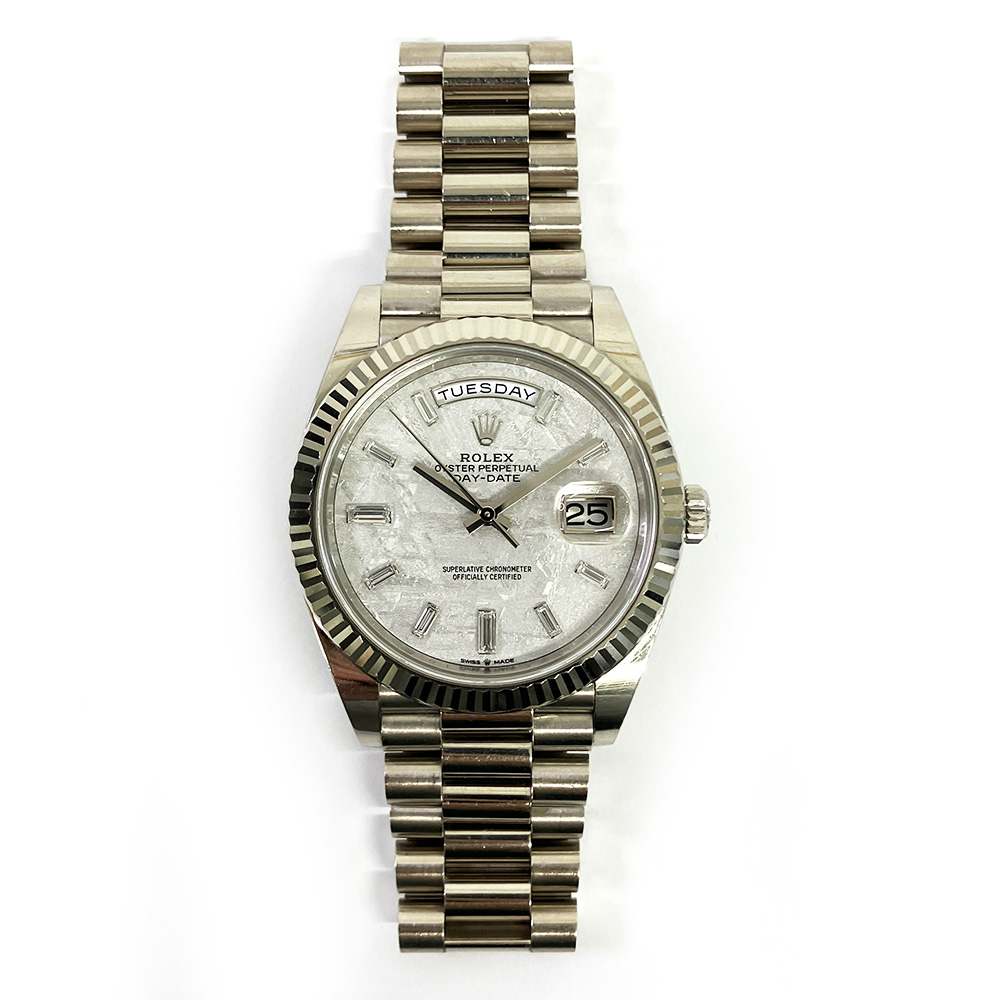 Day-Date White Gold Diamond Meteorite Dial 40mm Product Image 1