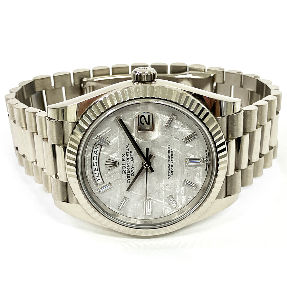 Day-Date White Gold Diamond Meteorite Dial 40mm Product Image 2