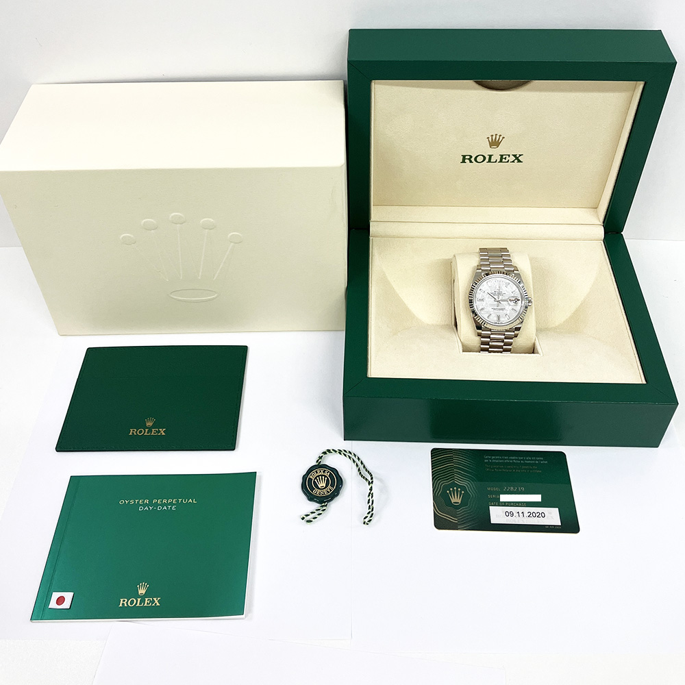 Day-Date White Gold Diamond Meteorite Dial 40mm Product Image 5