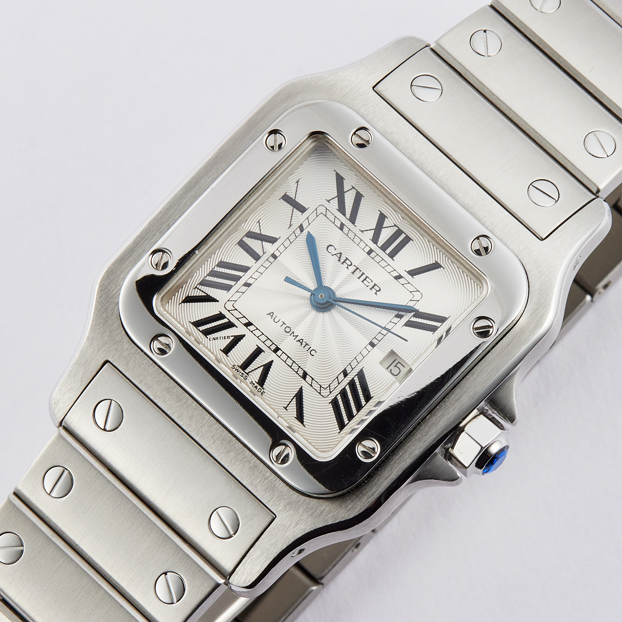 Santos Galbee Steel Silver Dial 29mm Product Image 1