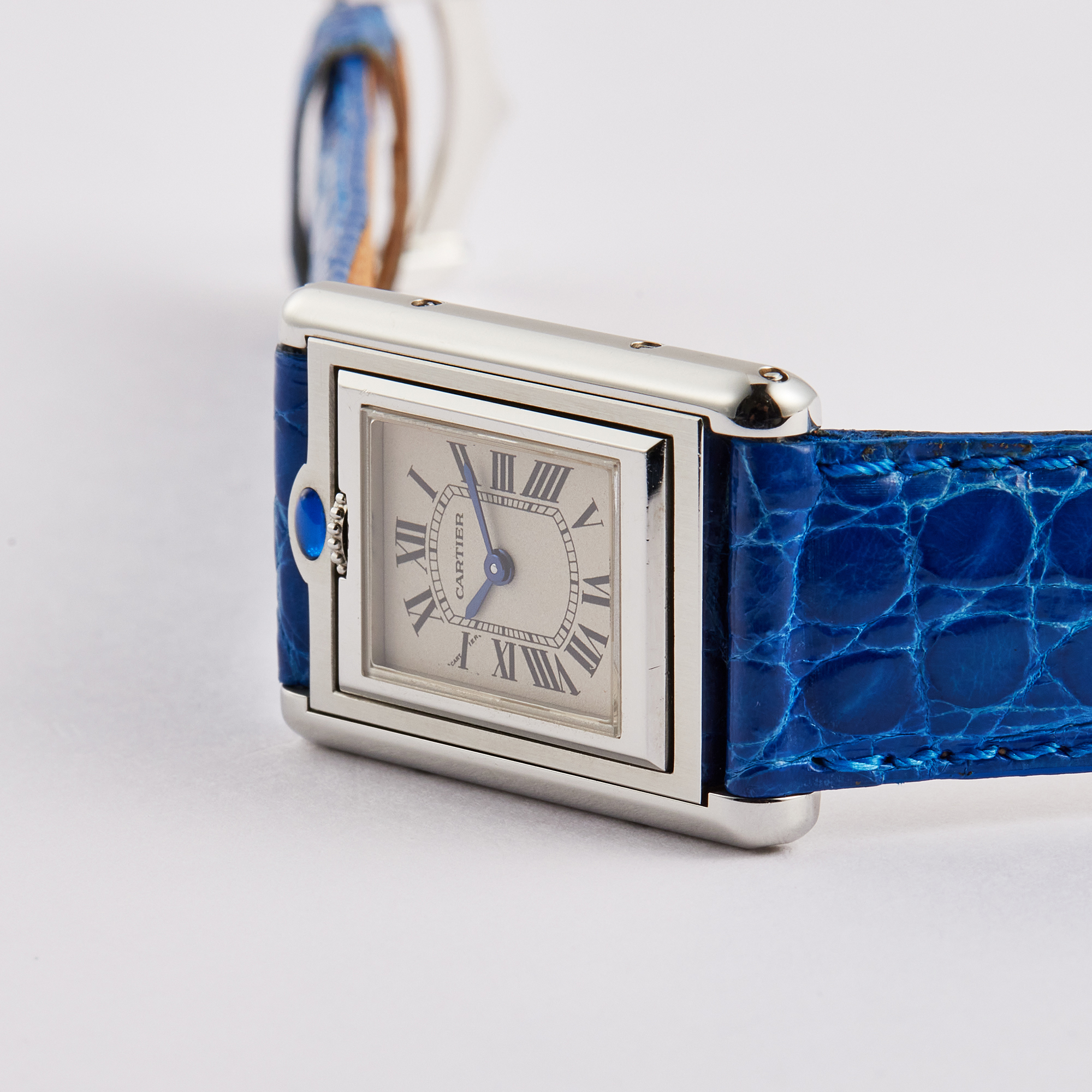 Vintage Tank Basculante Steel White Dial 21mm Product Image 2