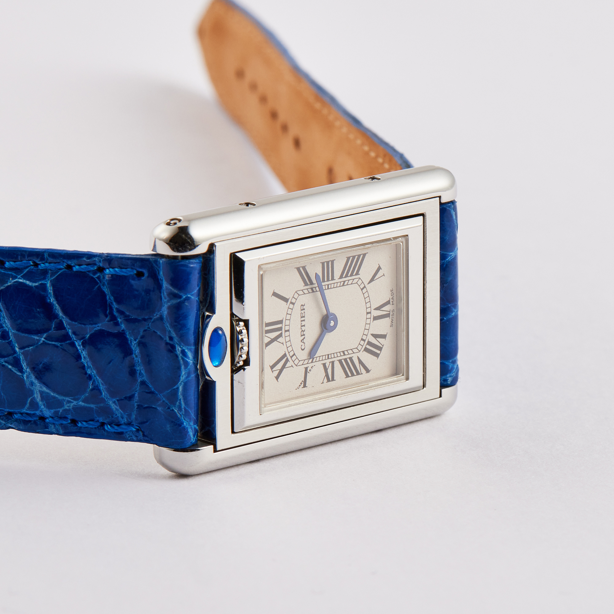 Vintage Tank Basculante Steel White Dial 21mm Product Image 3