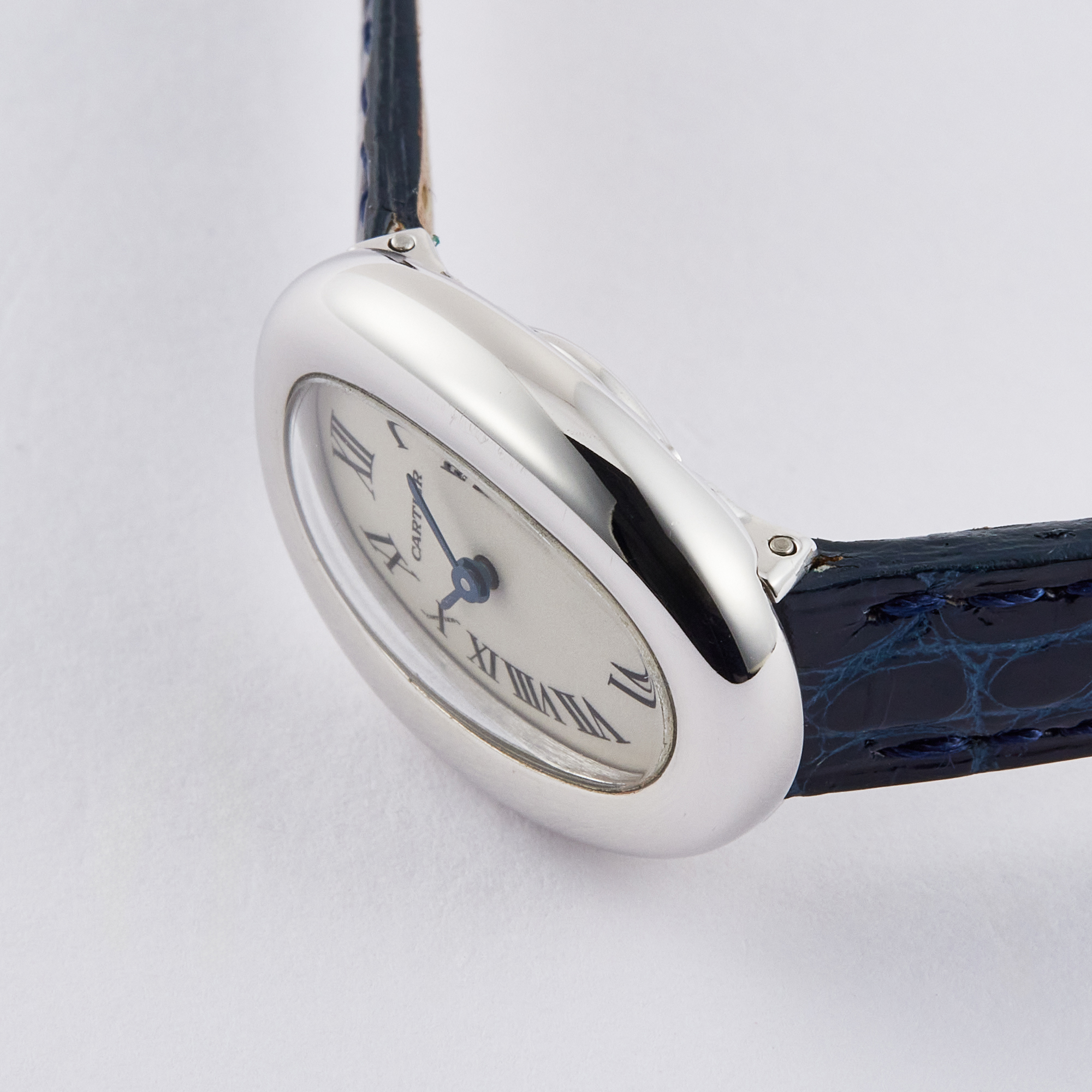 Vintage Baignoire de Cartier White Gold Silver Dial 17mm Product Image 2