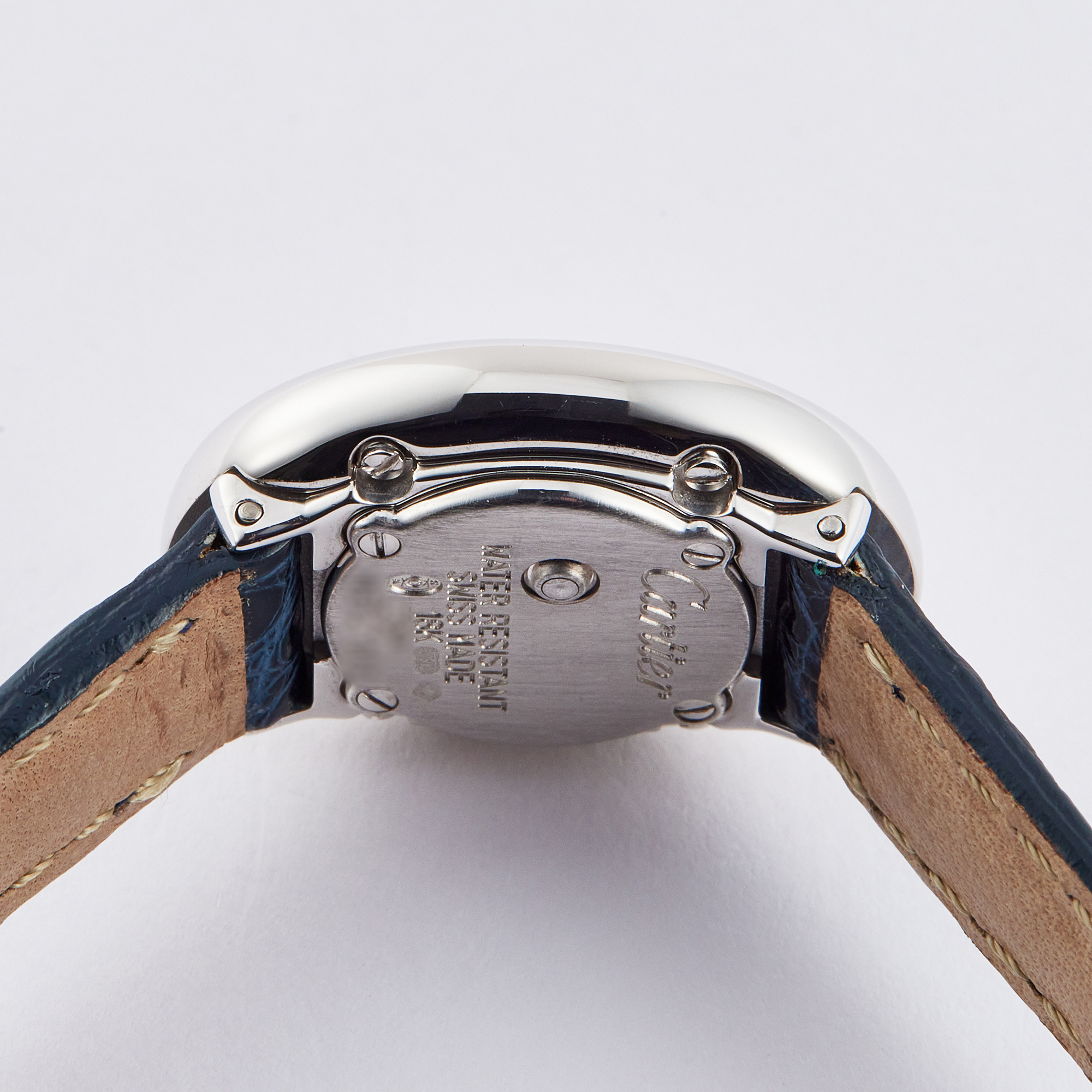 Vintage Baignoire de Cartier White Gold Silver Dial 17mm Product Image 4