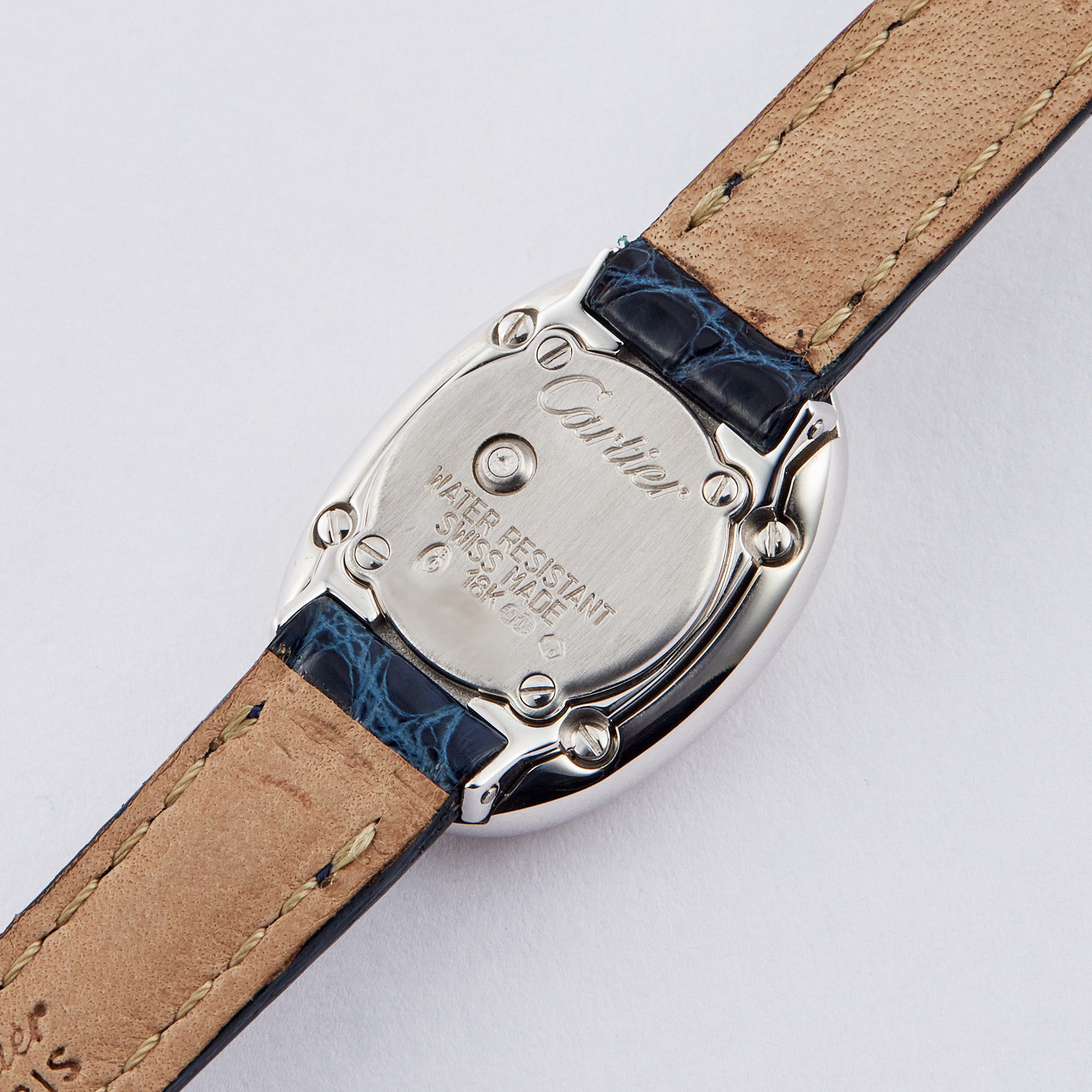 Vintage Baignoire de Cartier White Gold Silver Dial 17mm Product Image 6