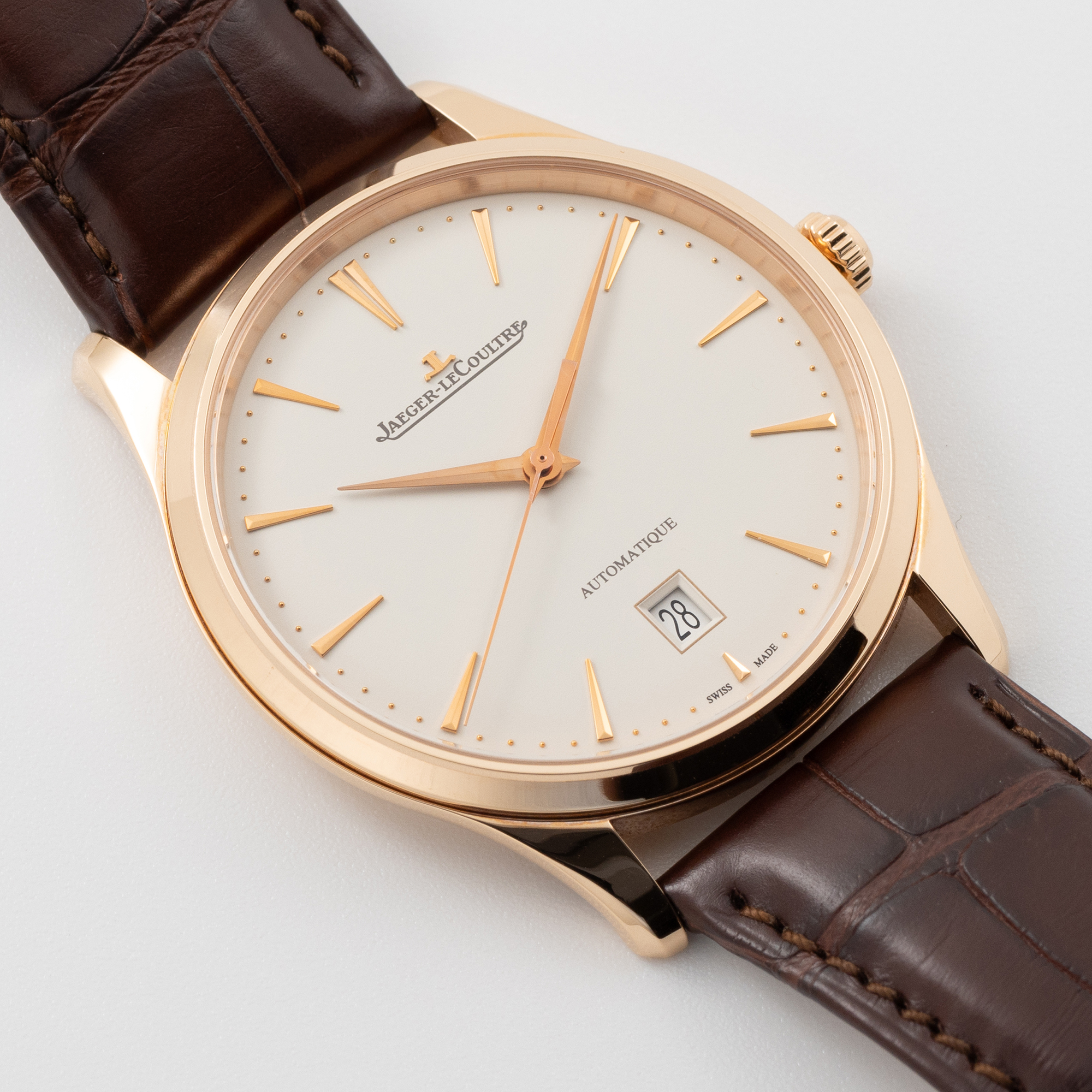 Master Ultra Thin Date Rose Gold White Dial 39mm Product Image 1
