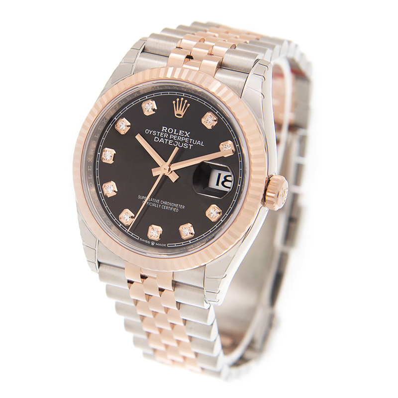 Datejust Rose Gold & Steel Jubilee Black Dial 36mm Product Image 2
