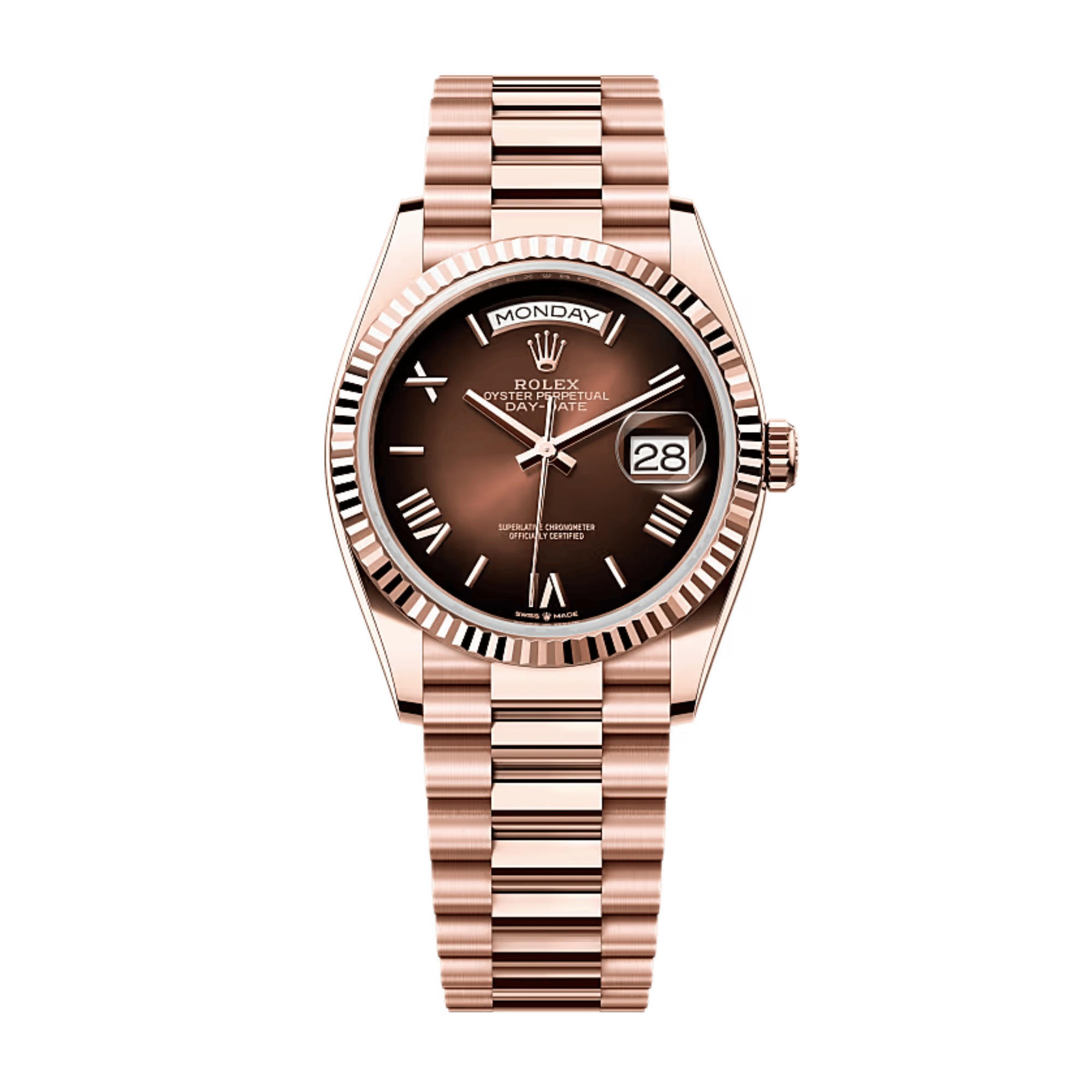 Day-Date Rose Gold Brown Ombré Dial 36mm Product Image