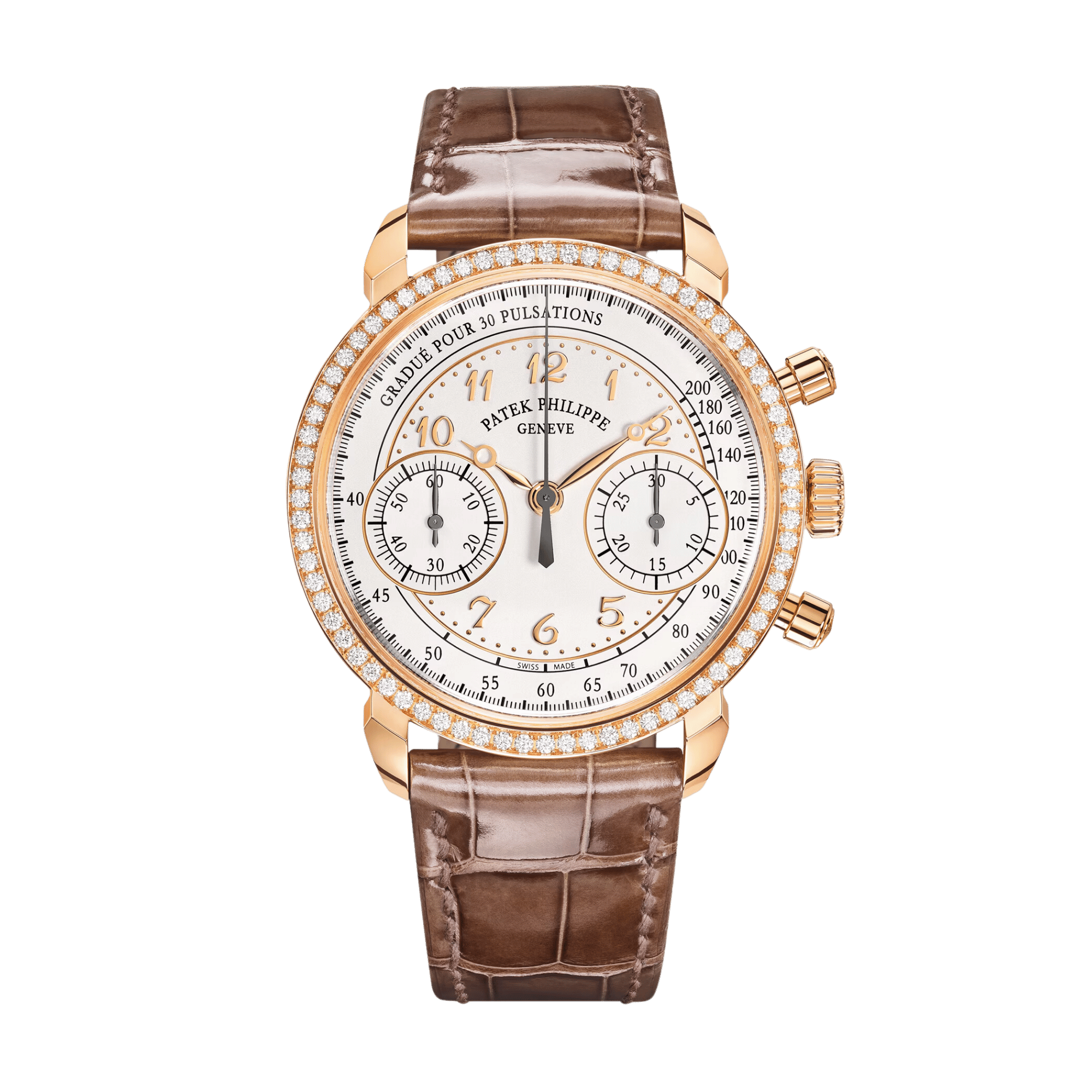 Complications Chronograph Rose Gold Diamond Silver Dial 38mm Product Image