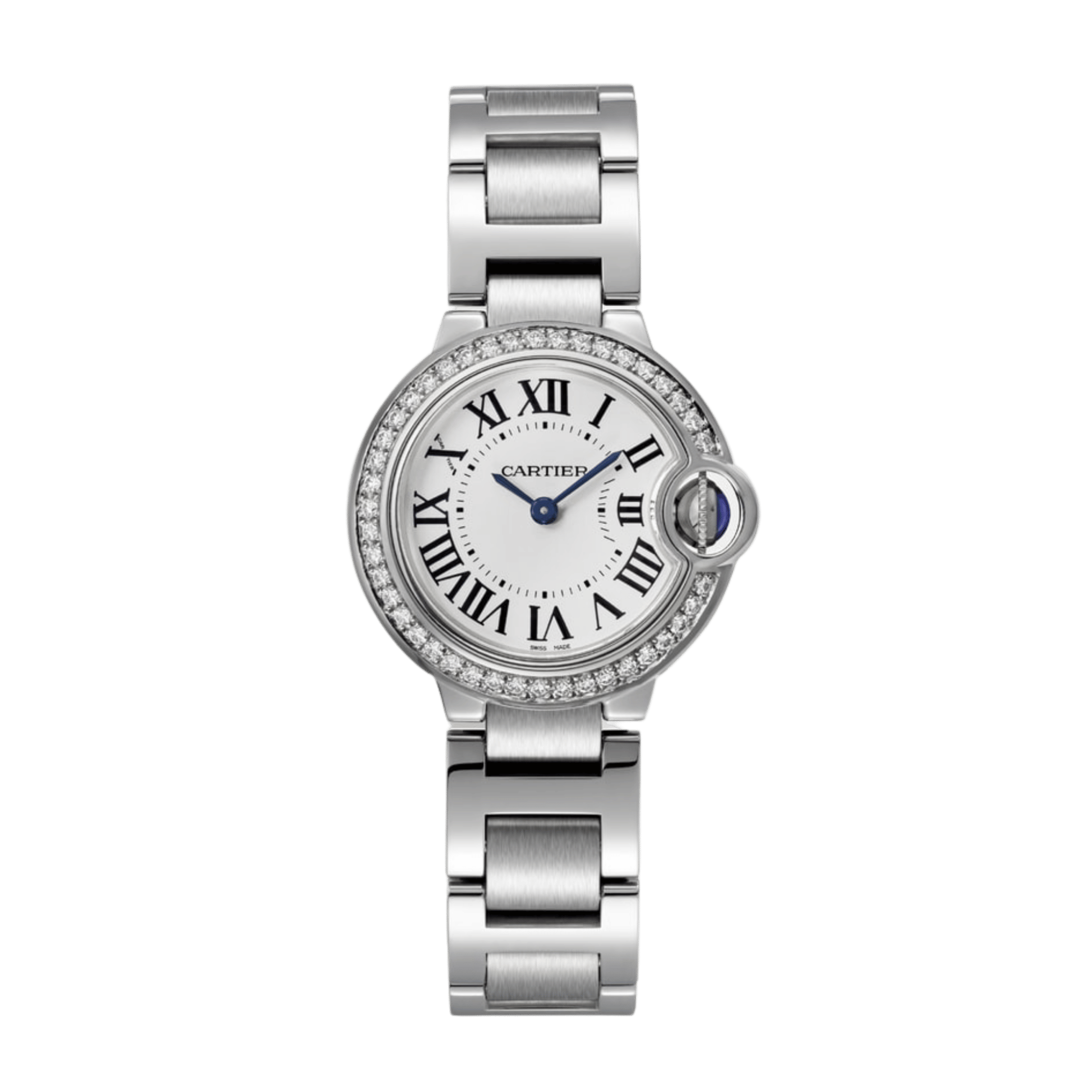 Ballon Bleu de Cartier Steel Diamond White Dial 28mm Product Image