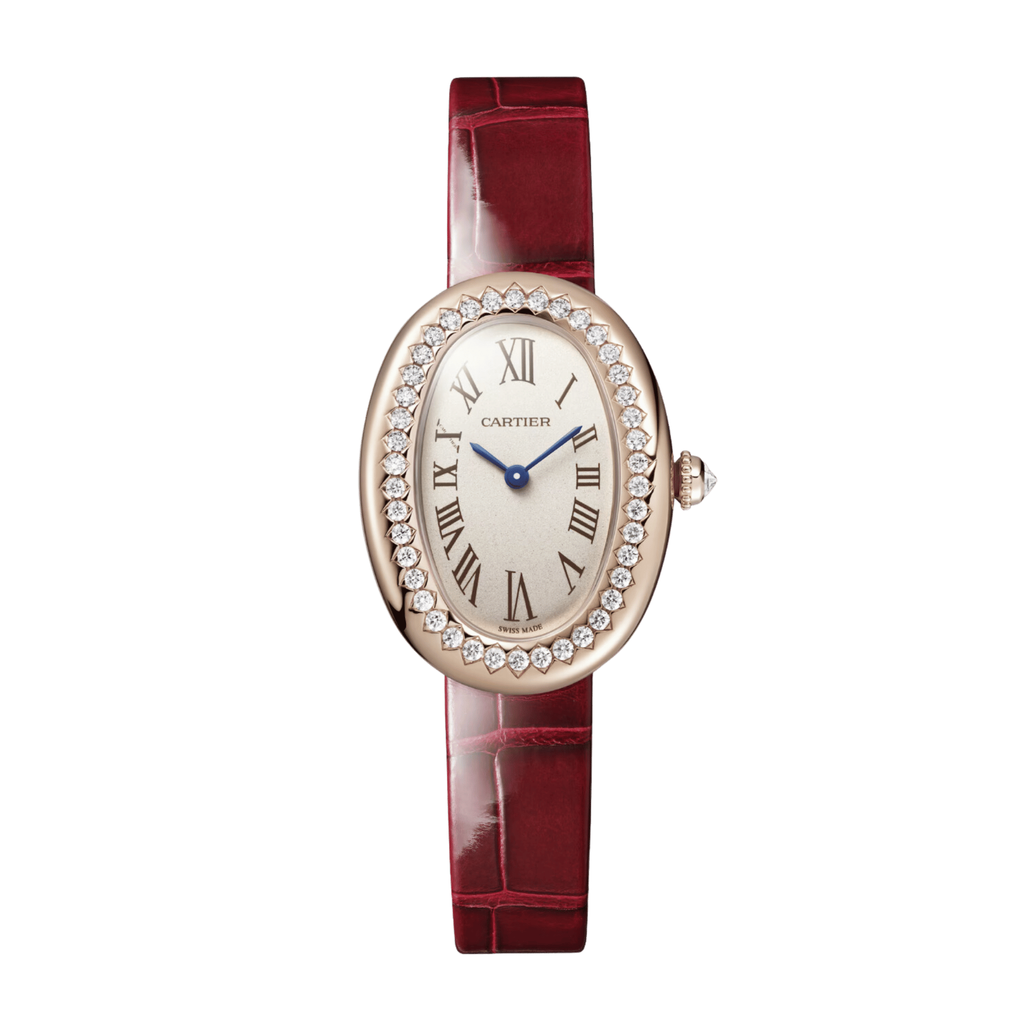 Baignoire de Cartier Rose Gold Diamond Silver Dial 23mm Product Image