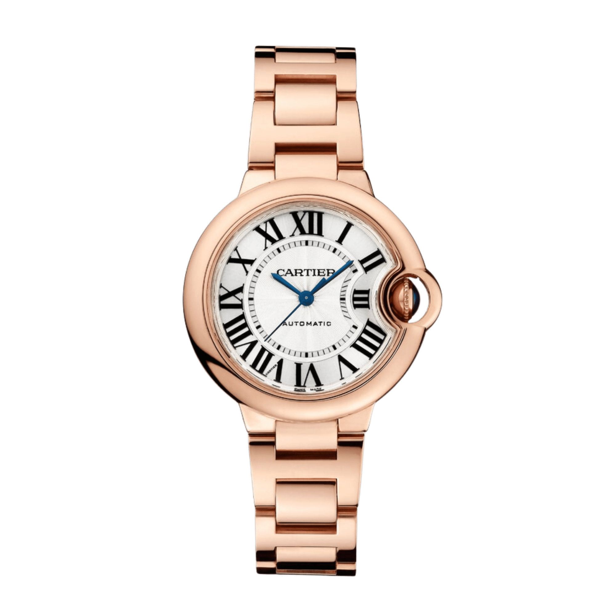 Ballon Bleu de Cartier Rose Gold Silver Dial 33mm Product Image
