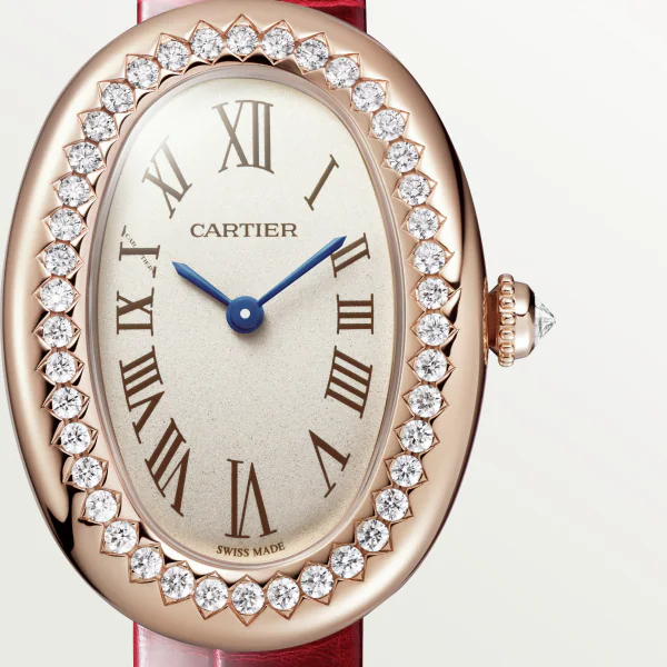 Baignoire de Cartier Rose Gold Diamond Silver Dial 23mm Product Image 1