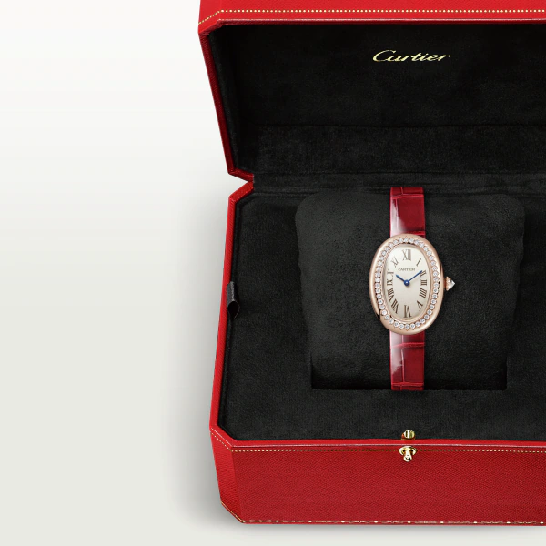 Baignoire de Cartier Rose Gold Diamond Silver Dial 23mm Product Image 4