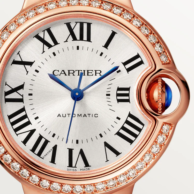 Ballon Bleu de Cartier Rose Gold Silver Dial 33mm Product Image 1