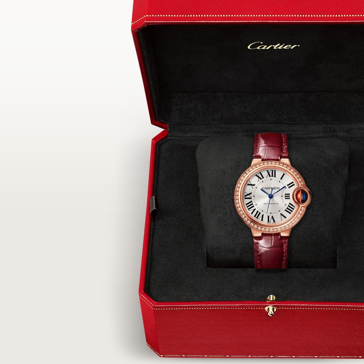 Ballon Bleu de Cartier Rose Gold Silver Dial 33mm Product Image 7