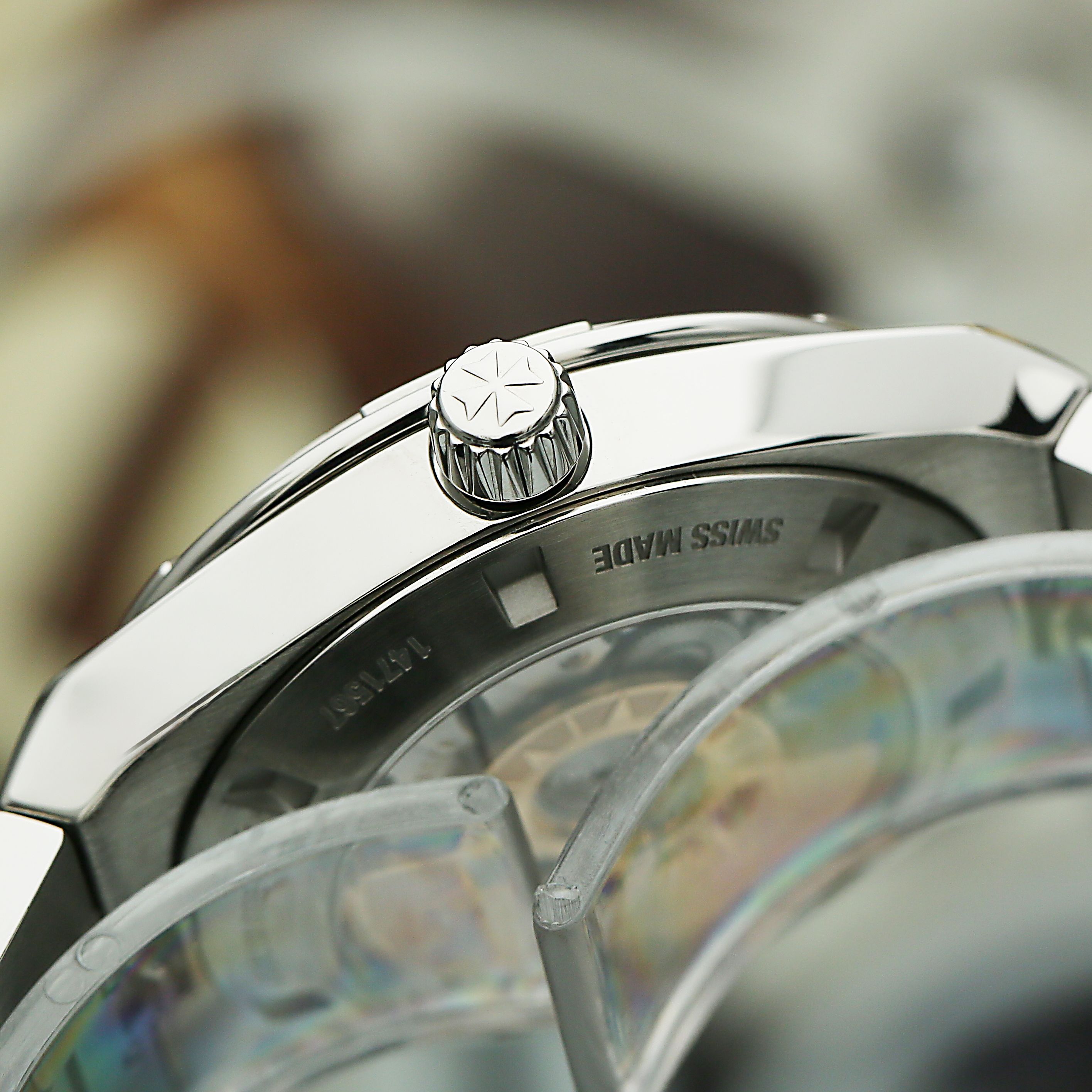 Overseas Steel Diamond Blue Dial 37mm Product Image 4