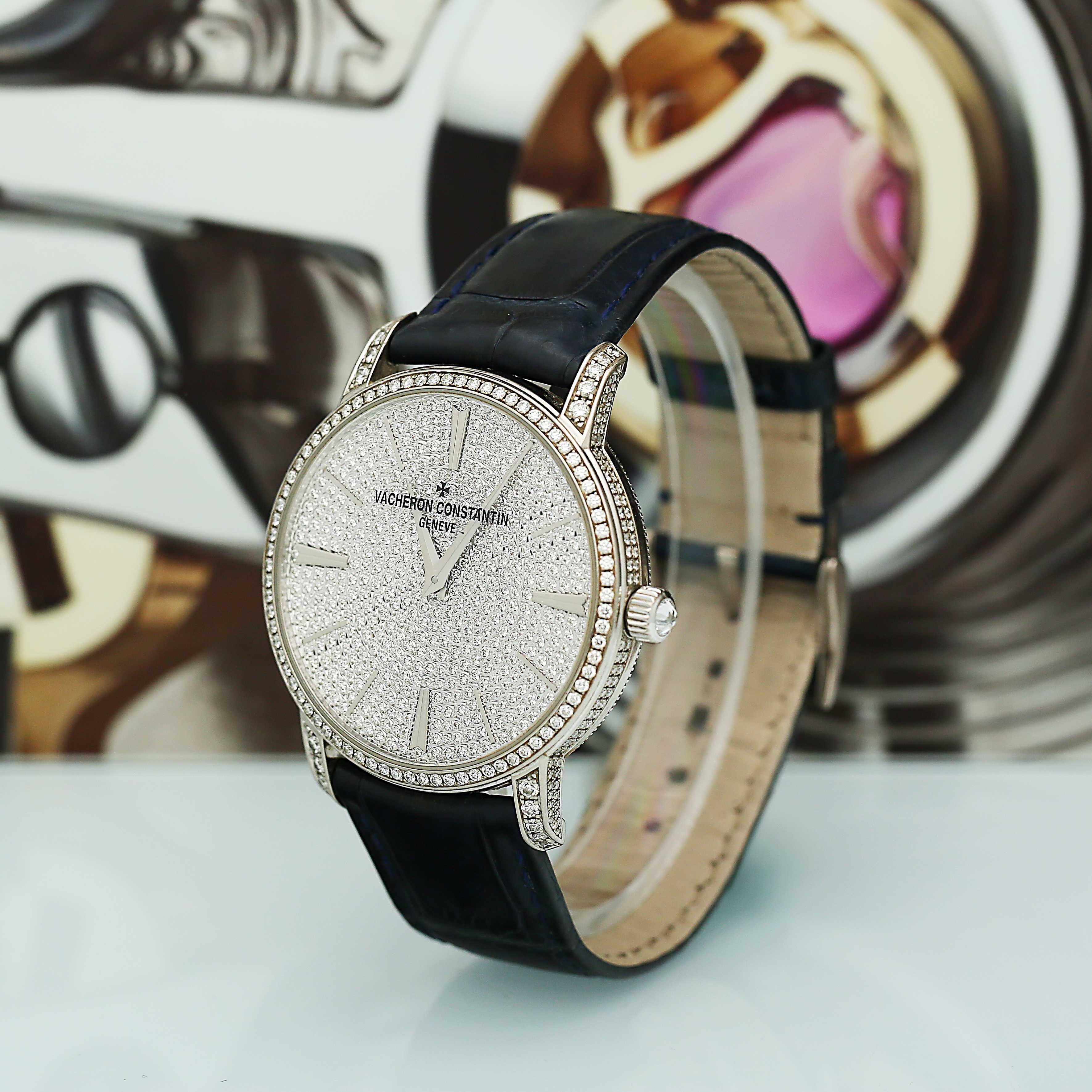 Traditionnelle Diamond White Gold Pave Dial 38mm Product Image 2