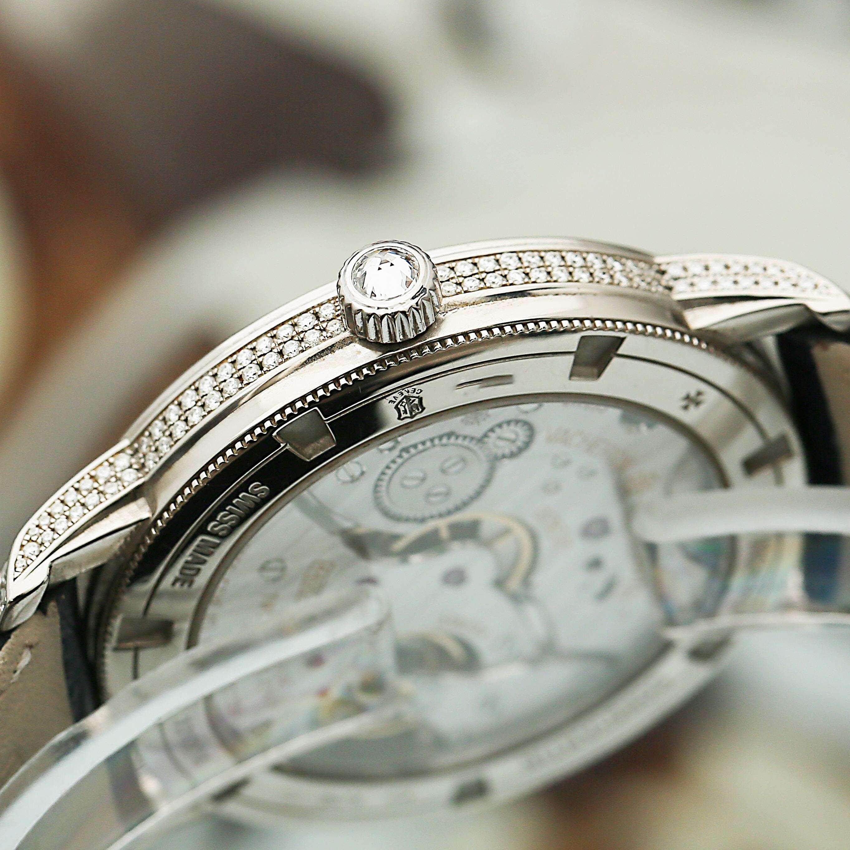 Traditionnelle Diamond White Gold Pave Dial 38mm Product Image 4