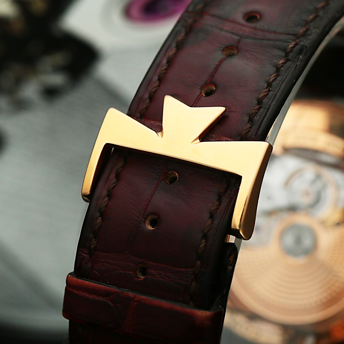 Patrimony Retrograde Day-Date Rose Gold Silver Dial 42mm Product Image 6