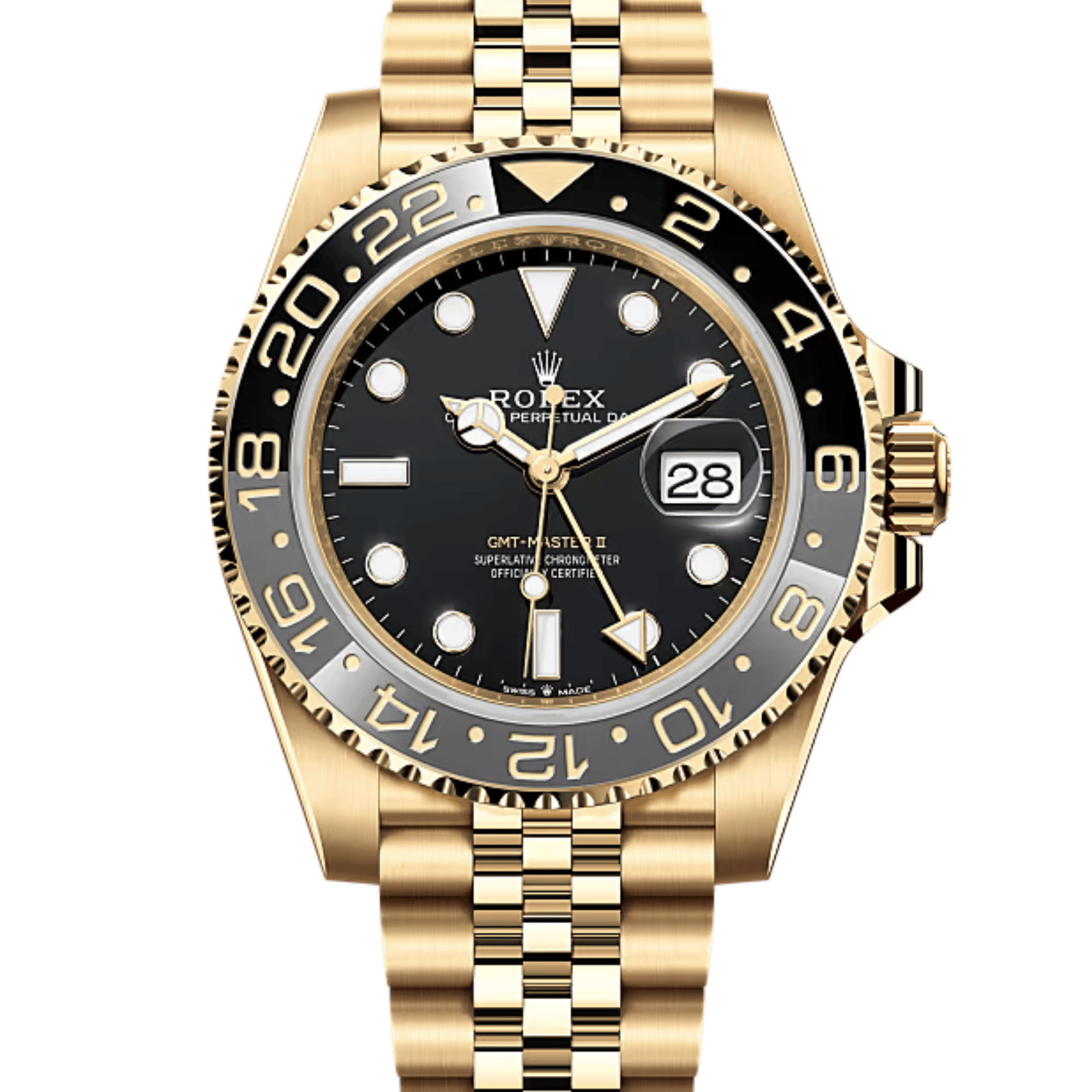 GMT-Master II Yellow Gold Jubilee Black Dial 40mm Product Image 1