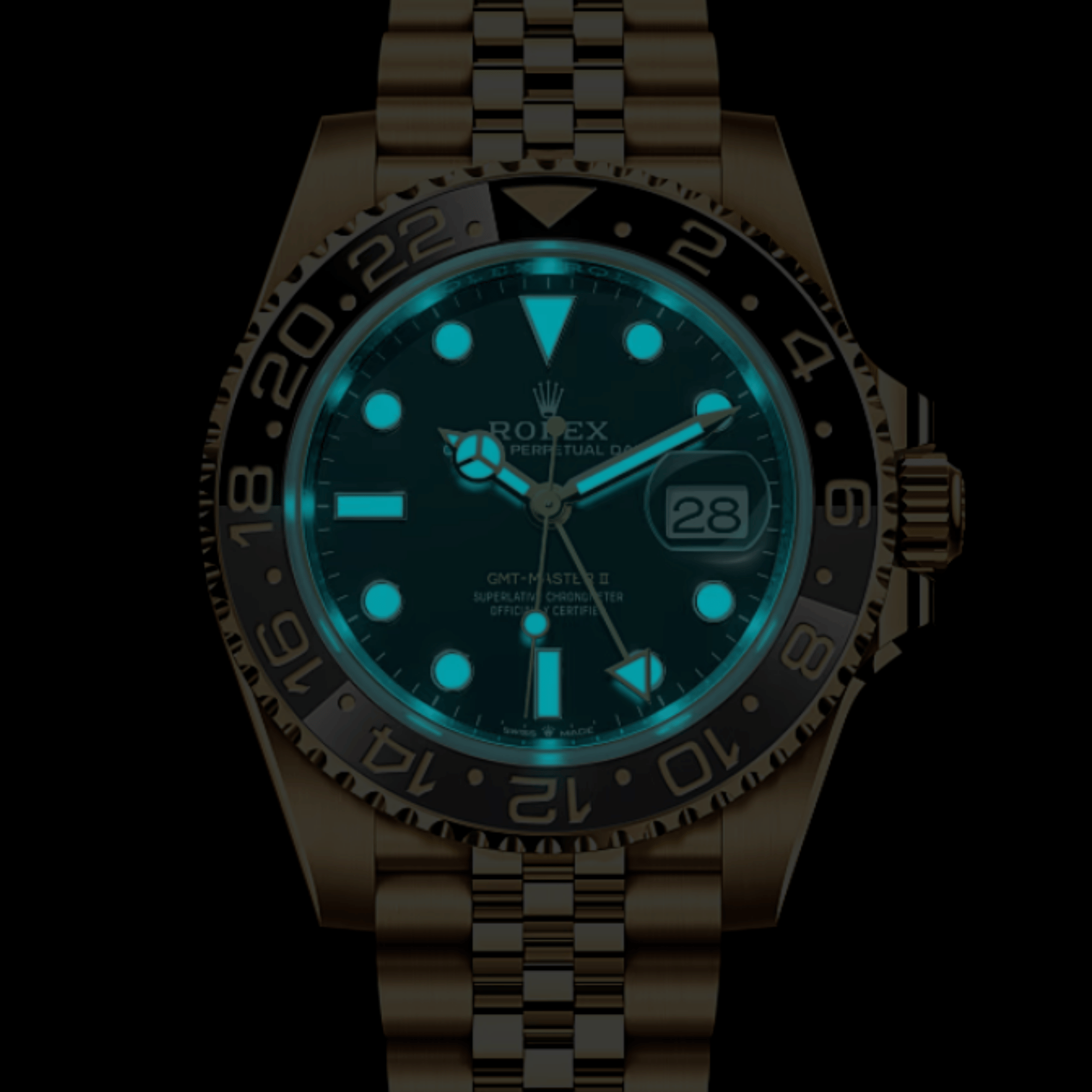 GMT-Master II Yellow Gold Jubilee Black Dial 40mm Product Image 2