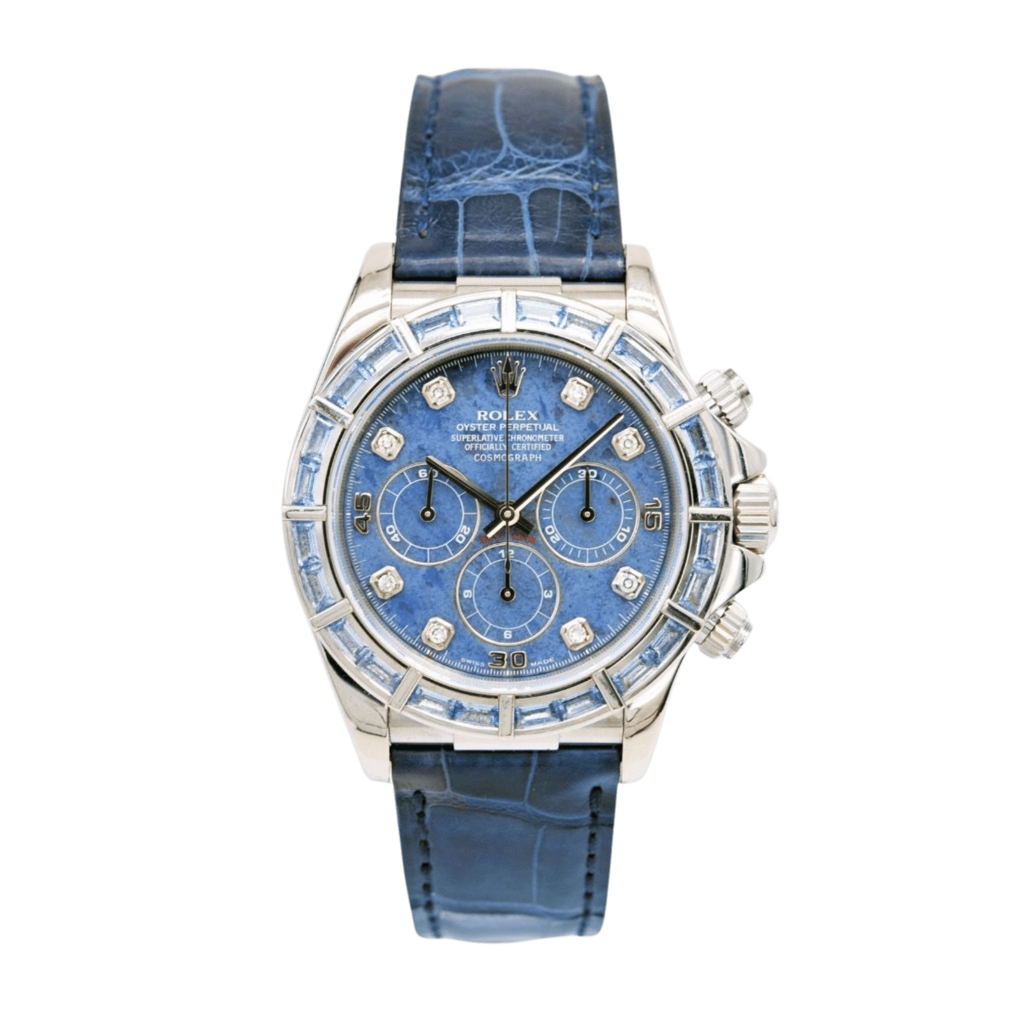 Daytona White Gold Sapphire Blue Sodalite Dial 40mm Product Image
