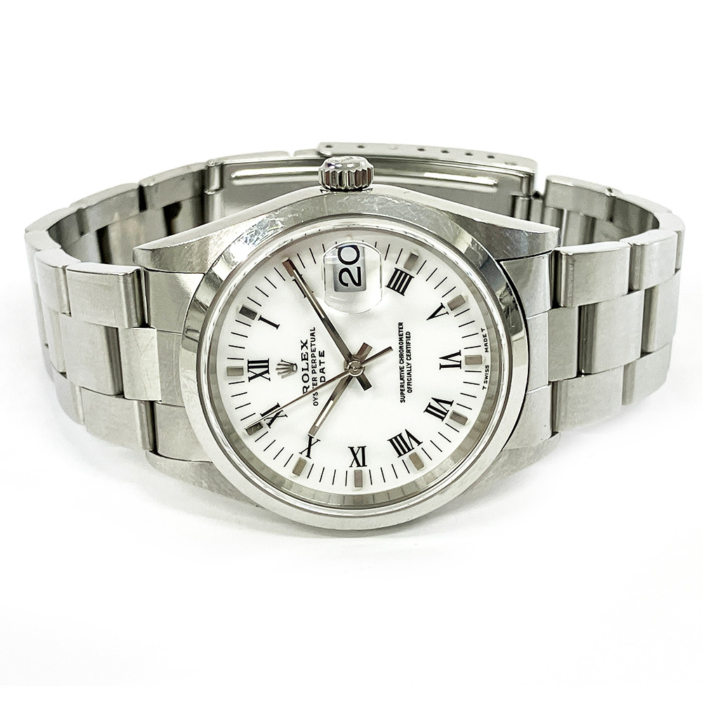 Oyster Perpetual Date Steel White Dial 34mm Product Image 2