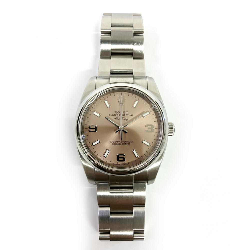 Rolex Air-King Steel Salmon Dial 34mm 114200 Salmon Make an