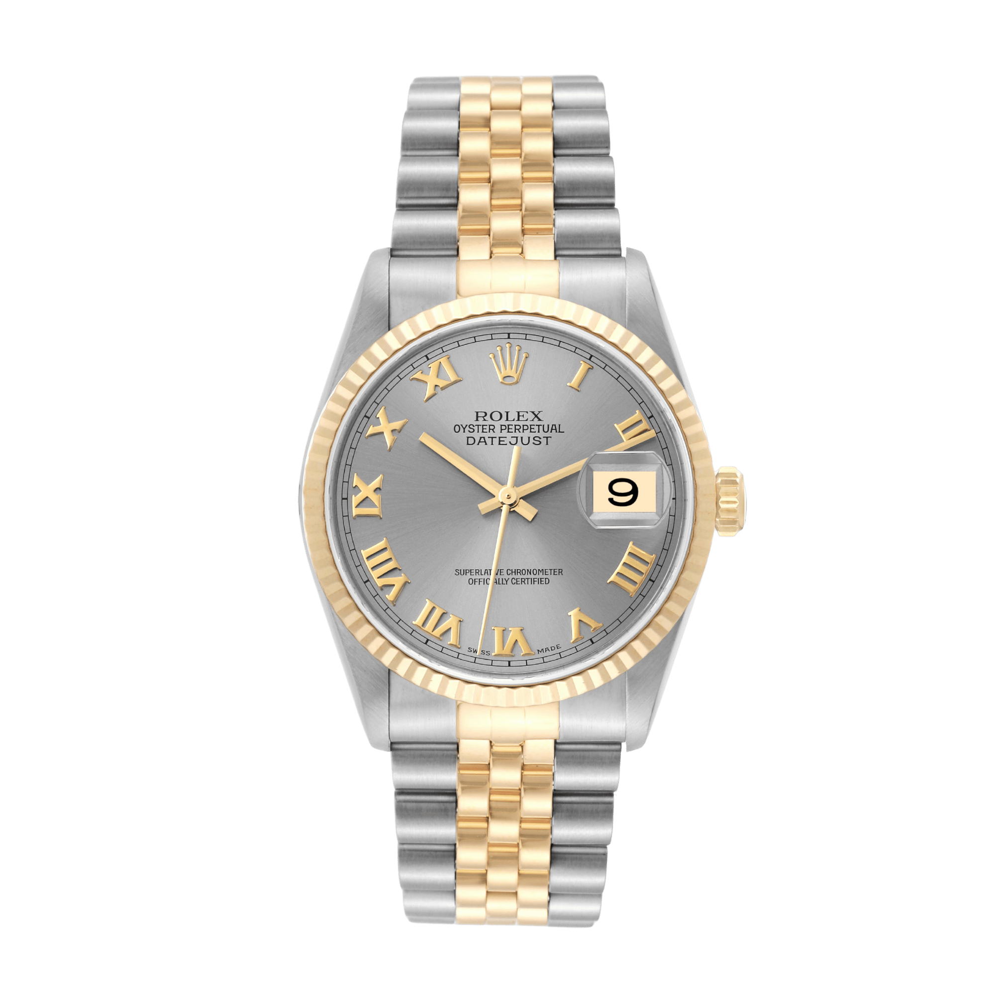Datejust Yellow Gold & Steel Grey Dial 36mm Product Image