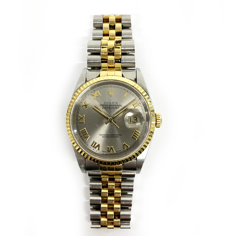 Datejust Yellow Gold & Steel Grey Dial 36mm Product Image 1