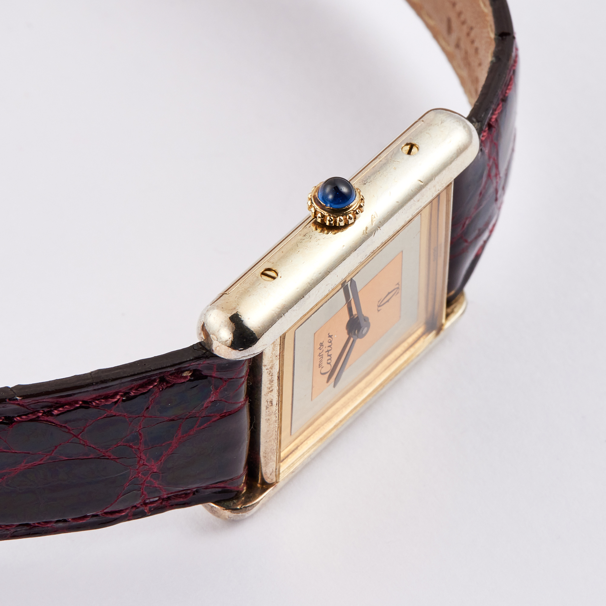 Vintage Must de Cartier Silver with Gold Plated Multi-Color Dial 24mm Product Image 3