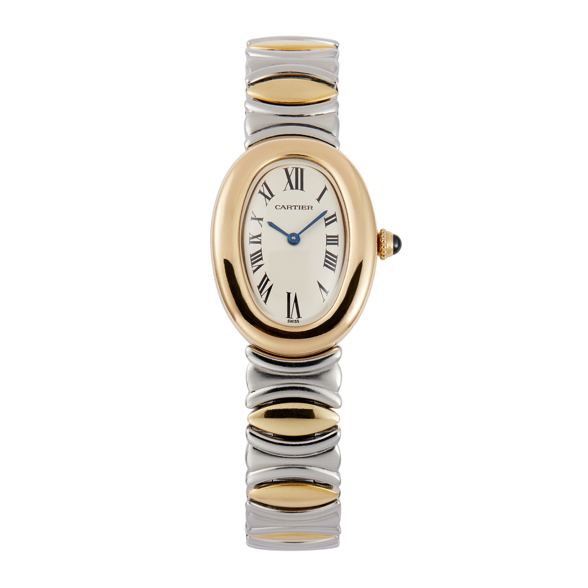 Baignoire de Cartier Yellow Gold & Steel White Dial 22mm Product Image