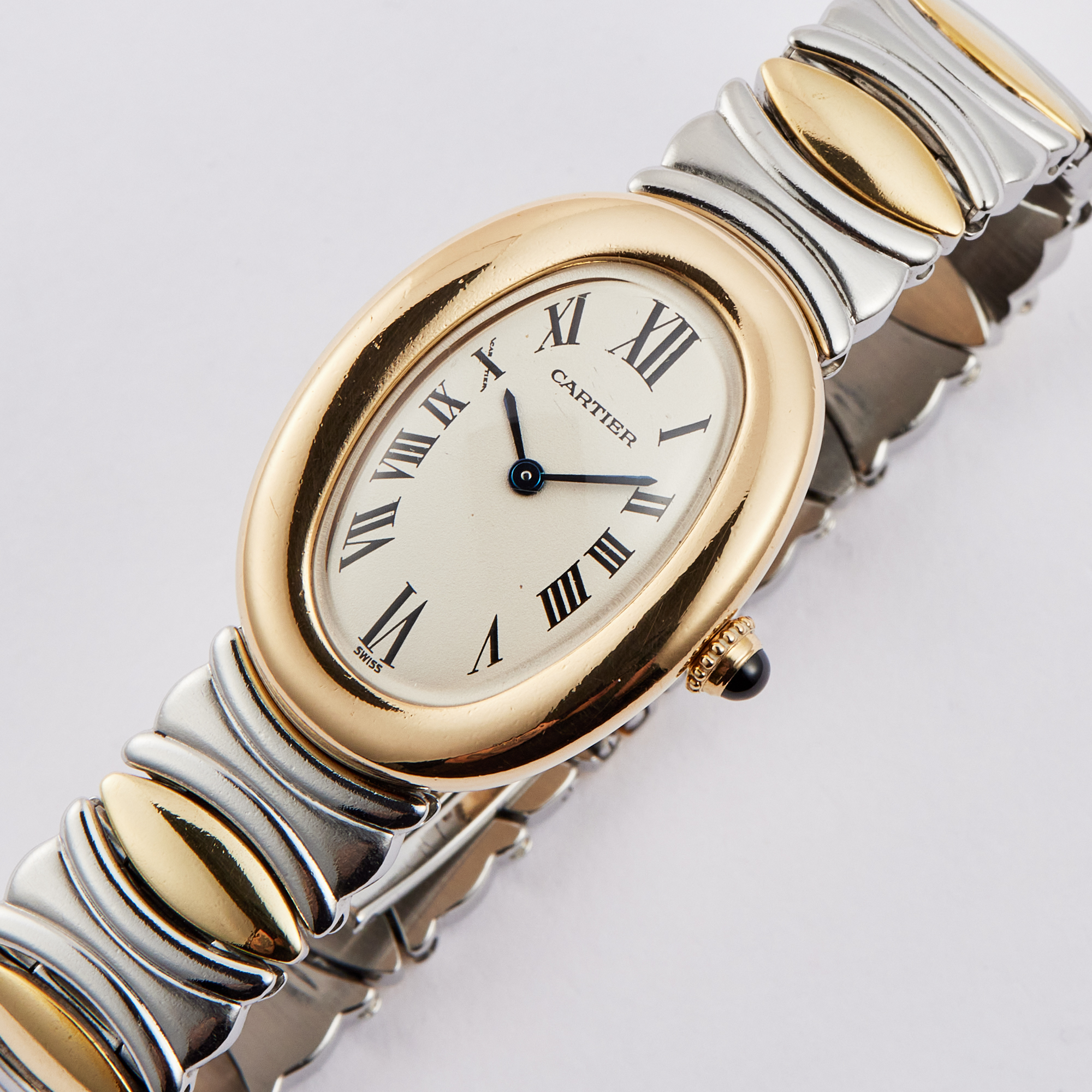 Baignoire de Cartier Yellow Gold & Steel White Dial 22mm Product Image 1
