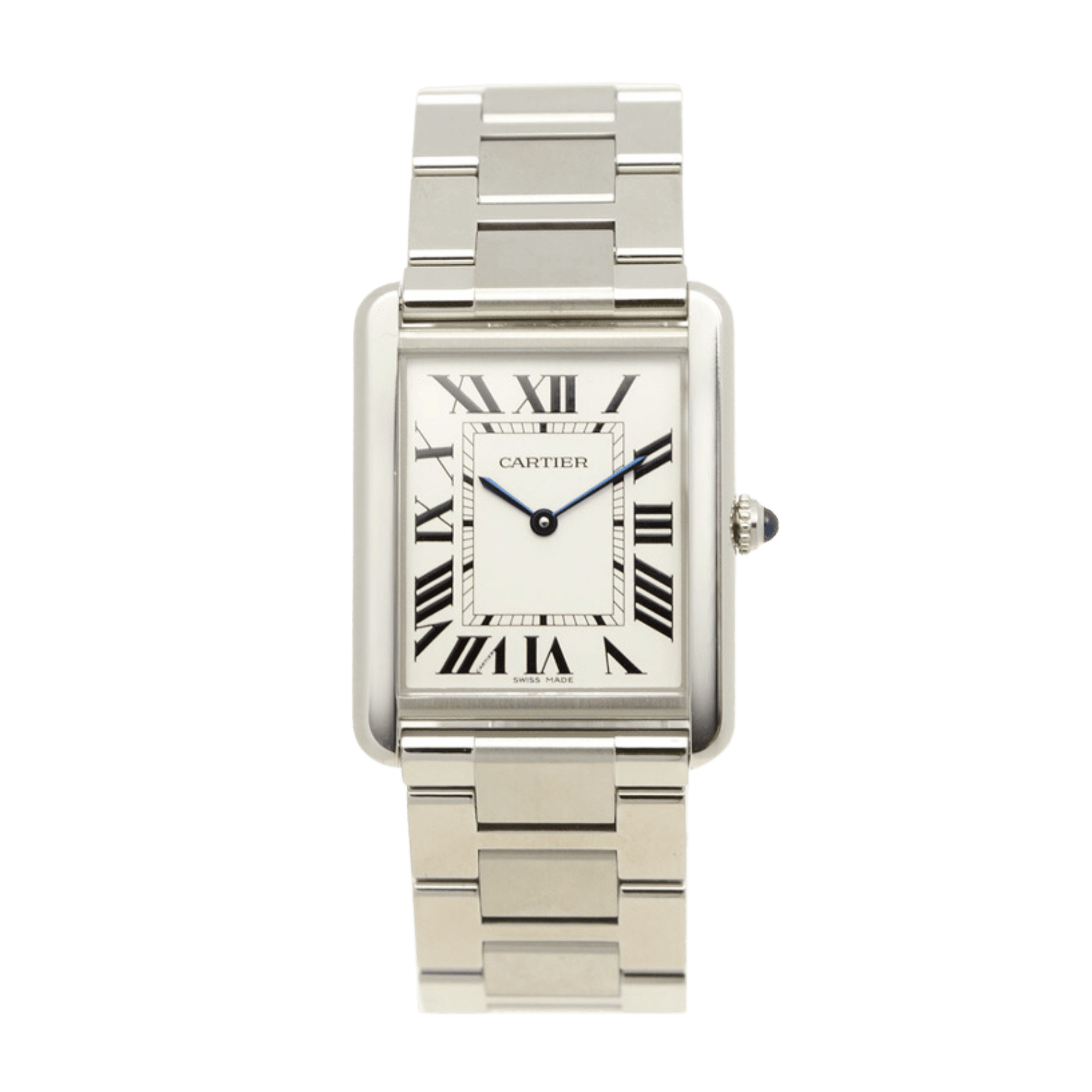 Cartier Tank Americaine White Gold Diamond Grey Dial 27mm