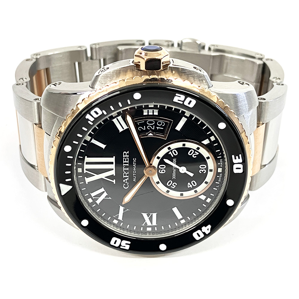 Calibre de Cartier Rose Gold & Steel Black Dial 42mm Product Image 2