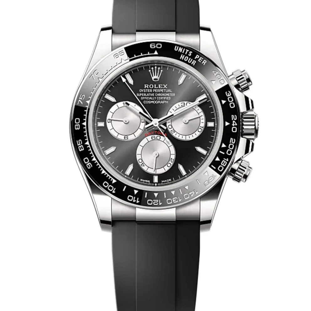 Daytona White Gold Oysterflex Black Dial 40mm Product Image 1