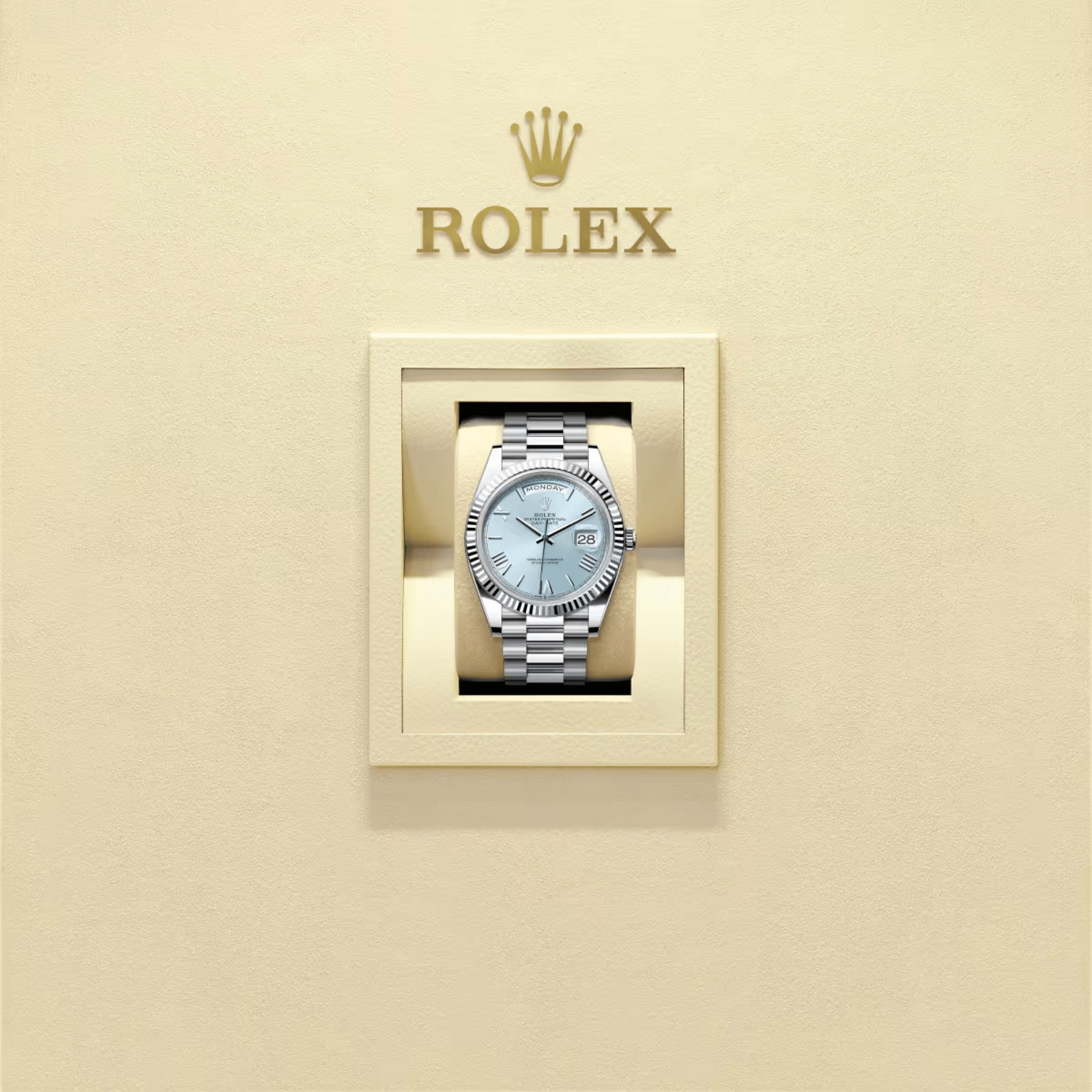 Day-Date Platinum Blue Dial 40mm Product Image 5