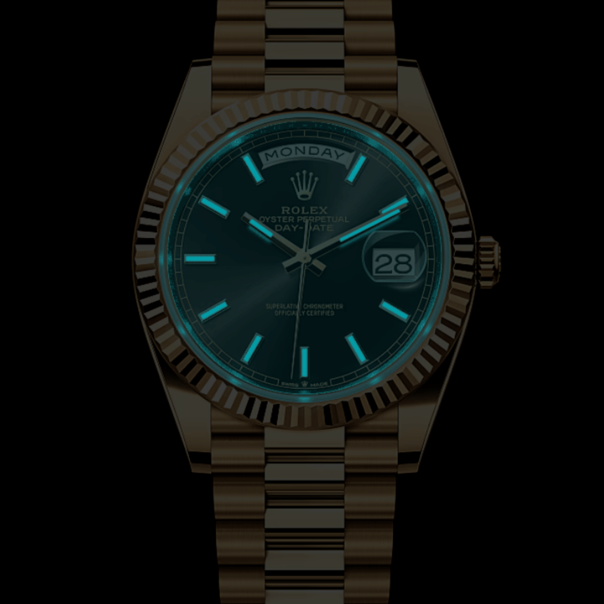 Day-Date Yellow Gold Black Dial 40mm Product Image 2