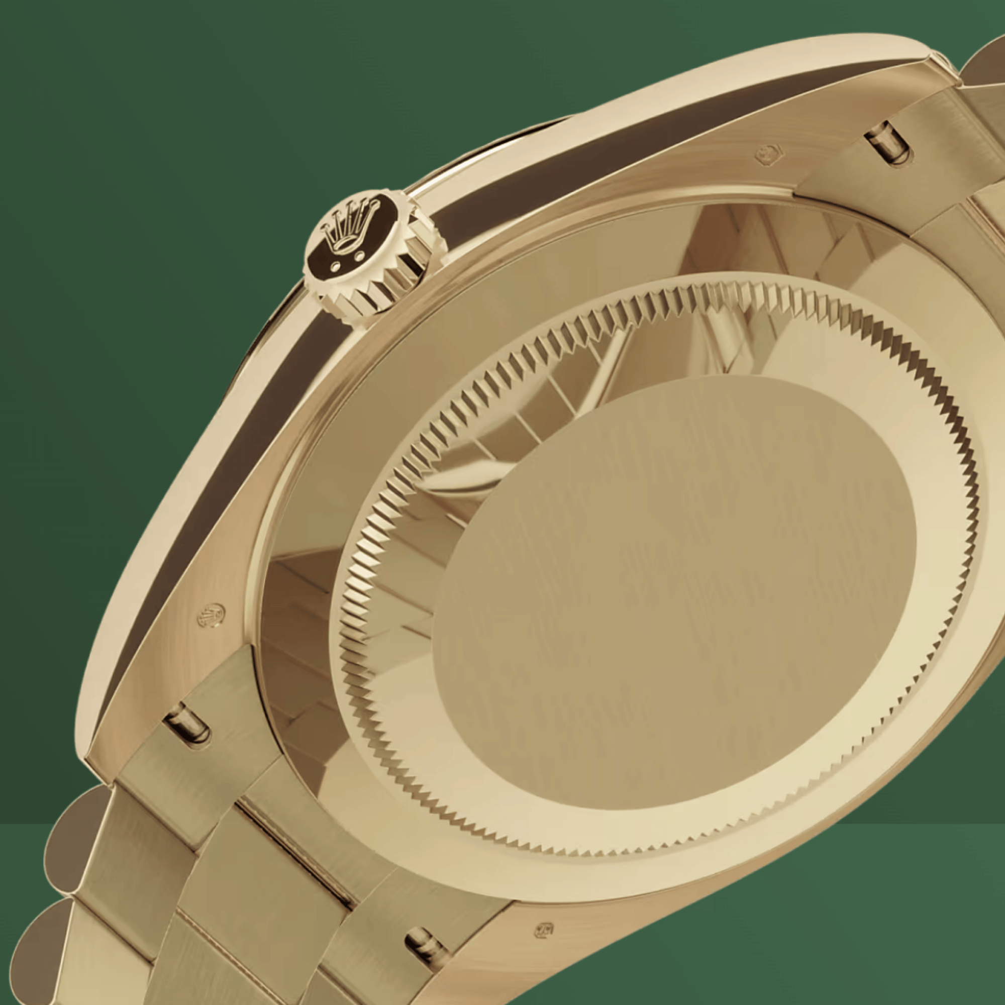 Day-Date Yellow Gold "Ombré" Green Dial Product Image 2