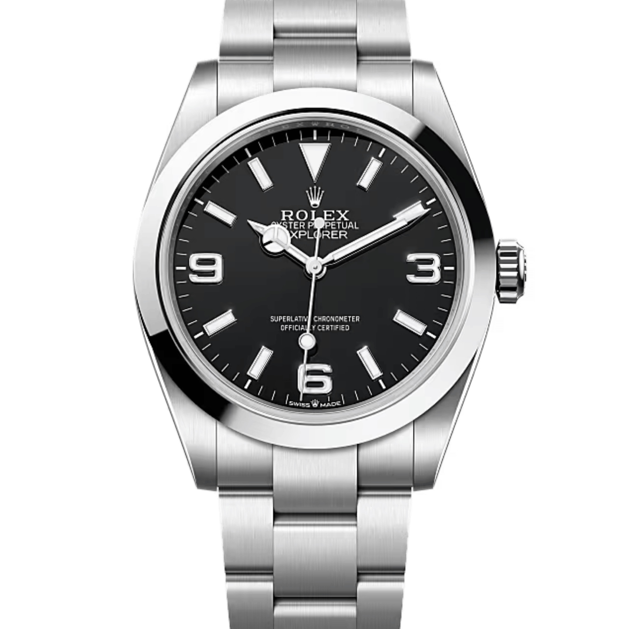 Explorer Steel Black Dial 40mm Product Image 1