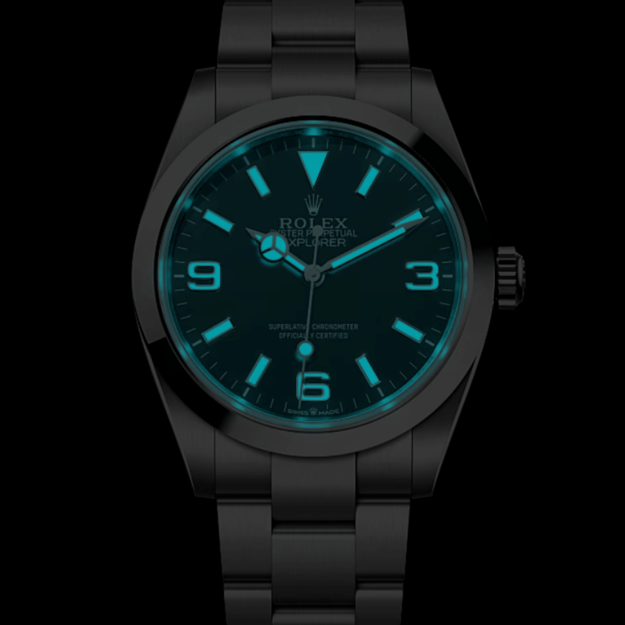 Explorer Steel Black Dial 40mm Product Image 2