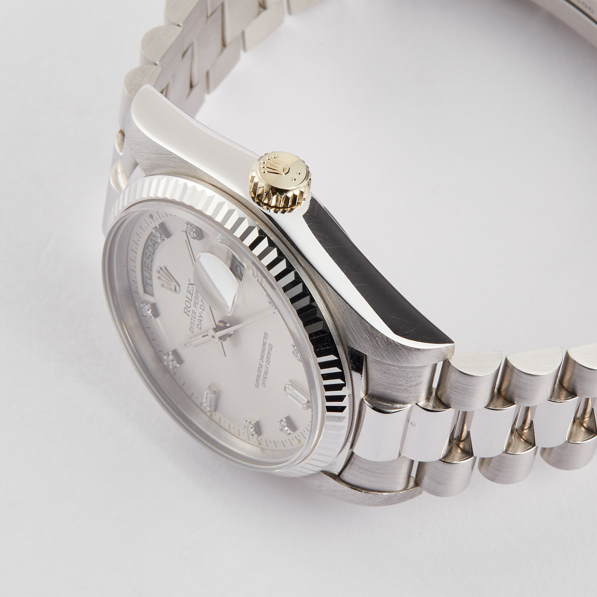 Vintage Day-Date White Gold Silver Dial 36mm Product Image 2