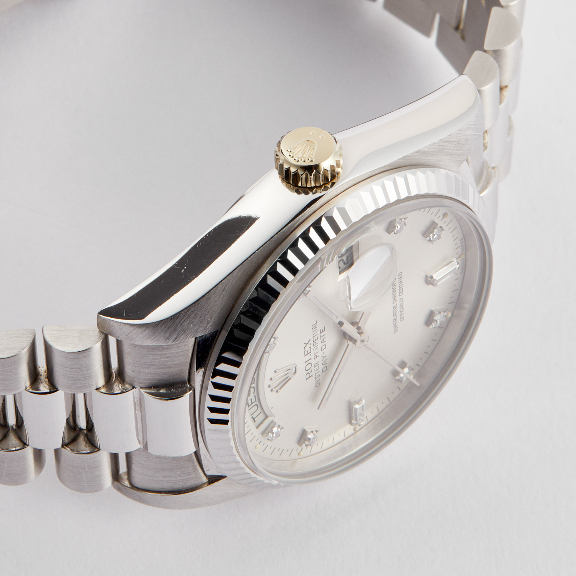 Vintage Day-Date White Gold Silver Dial 36mm Product Image 3