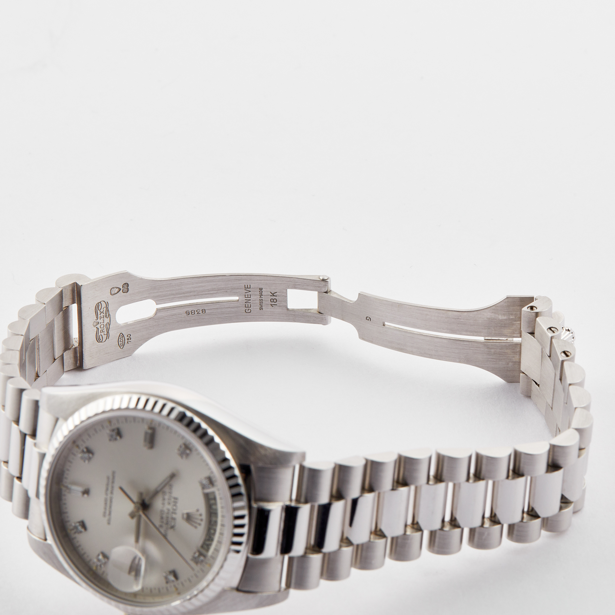 Vintage Day-Date White Gold Silver Dial 36mm Product Image 8