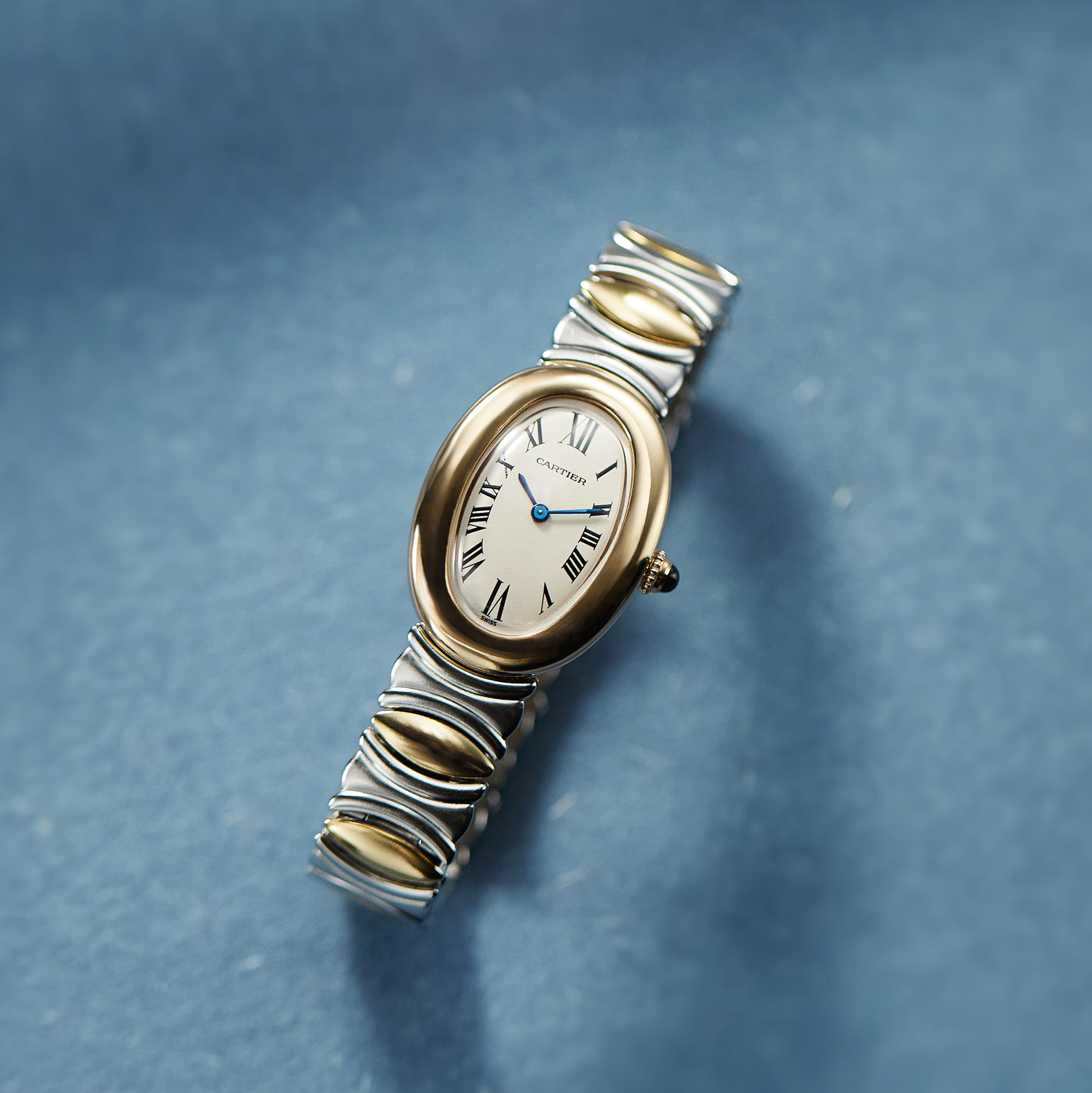 Baignoire de Cartier Yellow Gold & Steel White Dial 22mm Product Image