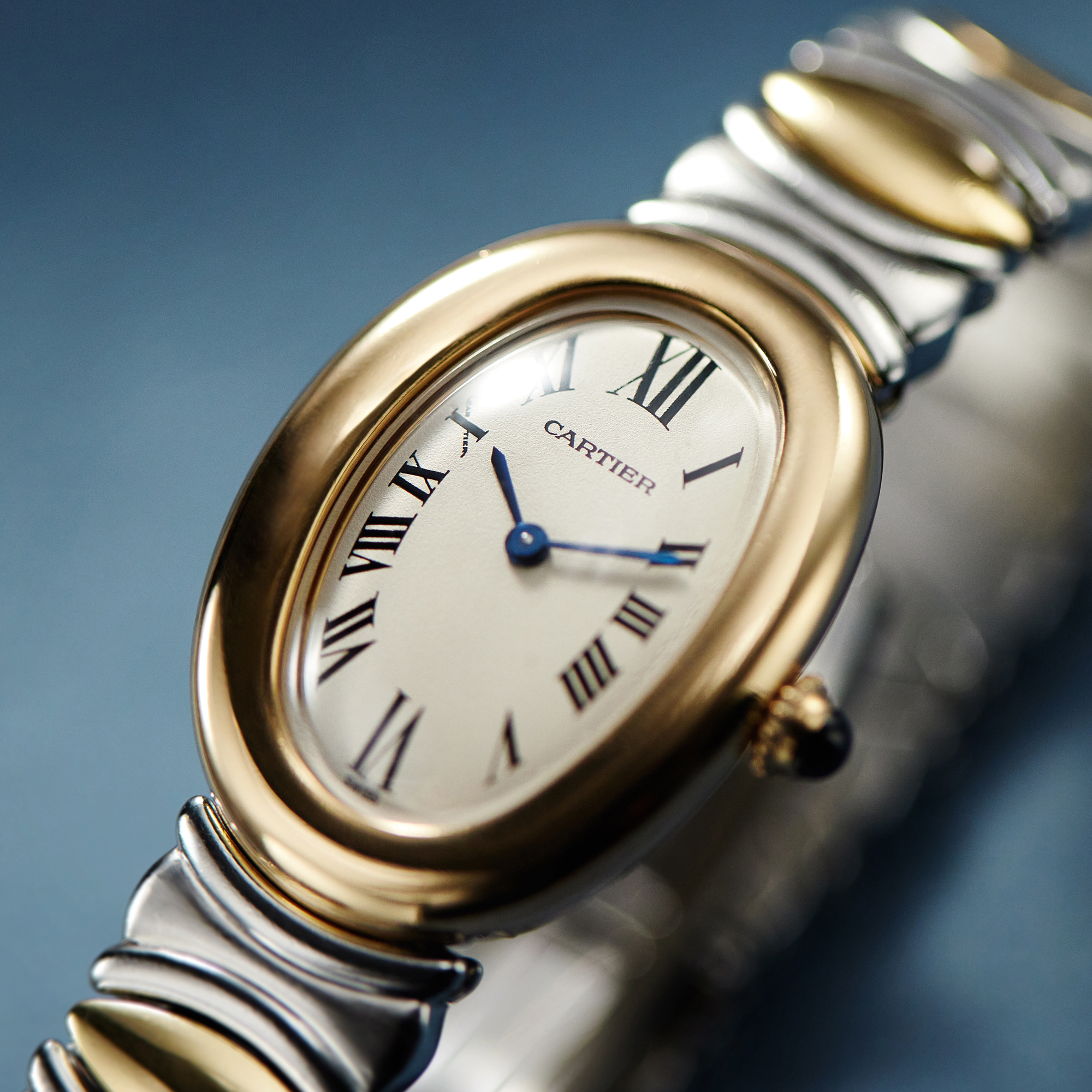 Baignoire de Cartier Yellow Gold & Steel White Dial 22mm Product Image